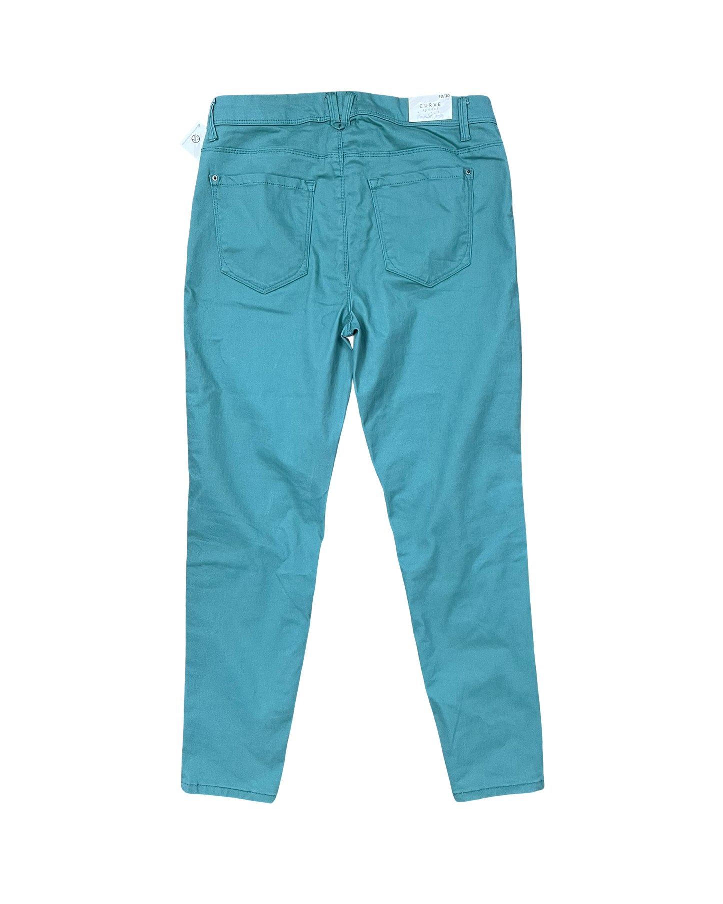 Jeans Skinny By Curve Appeal In Green, Size:10