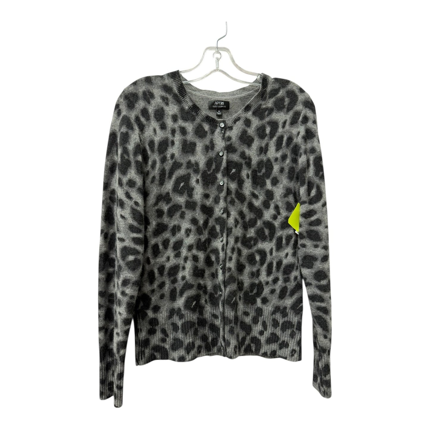 Cardigan cashmere By Apt 9 In Grey, Size:M