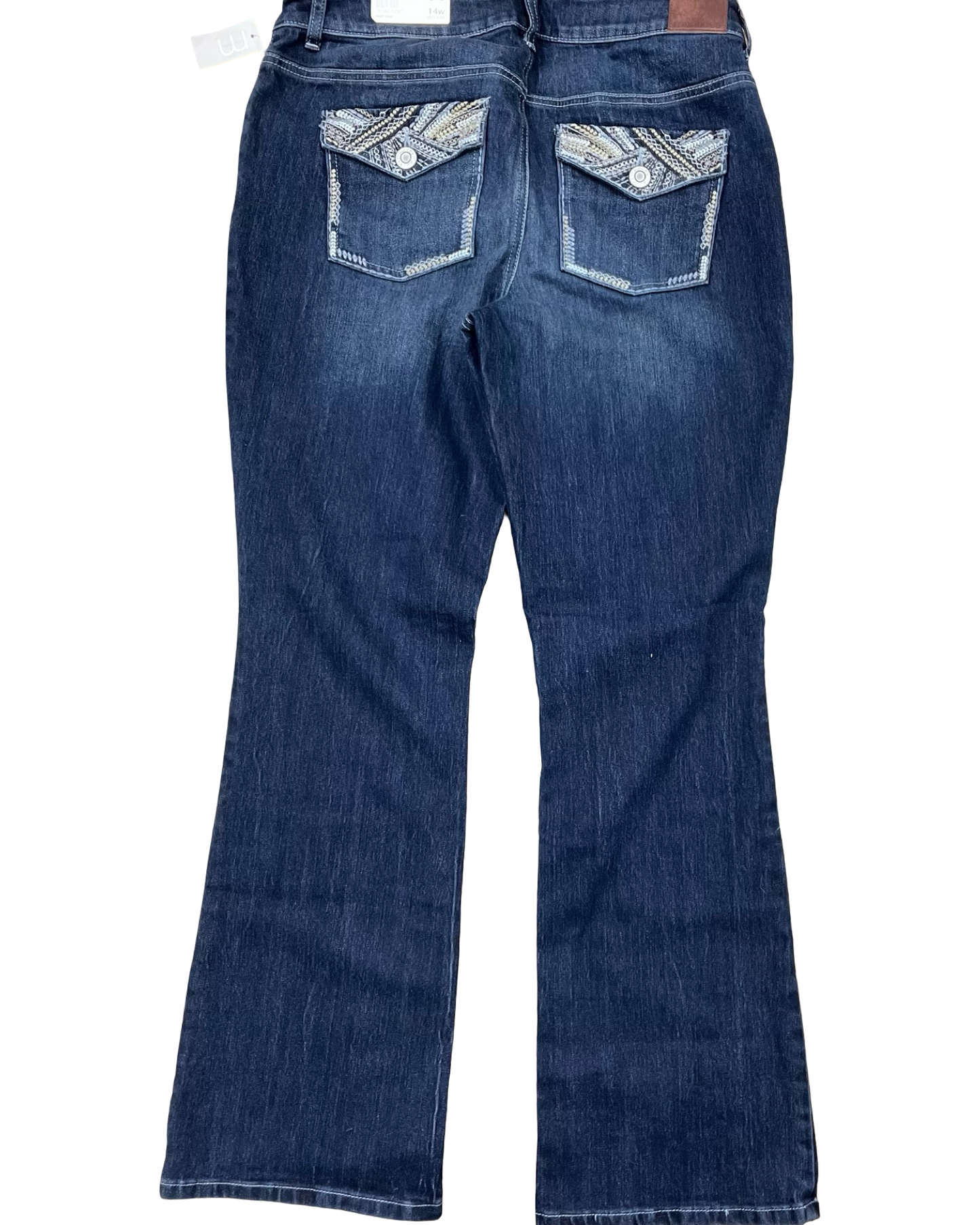 Jeans Boot Cut By Maurices In Blue Denim, Size:14