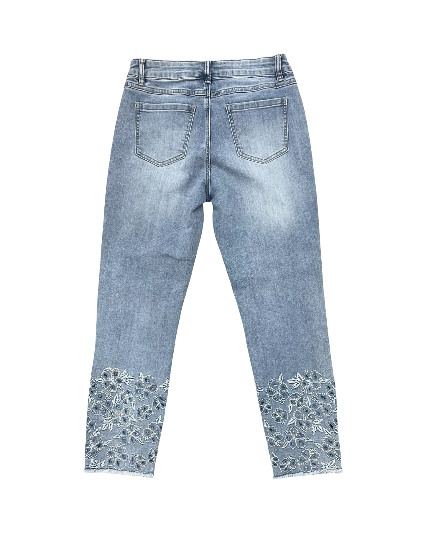 Jeans Cropped By Charlie B In Blue Denim, Size:6