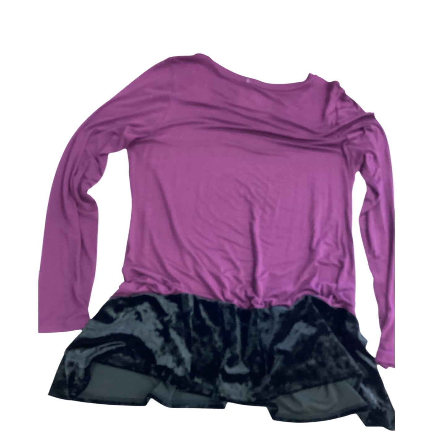 Top Long Sleeve By Logo In Purple, Size: M