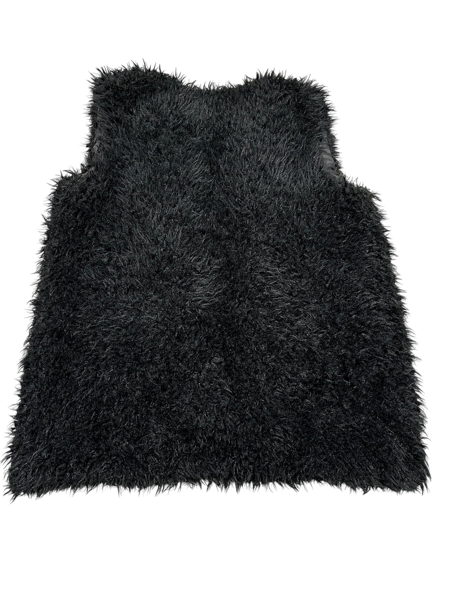 Vest Faux Fur & Sherpa By Madden Girl In Black, Size:L