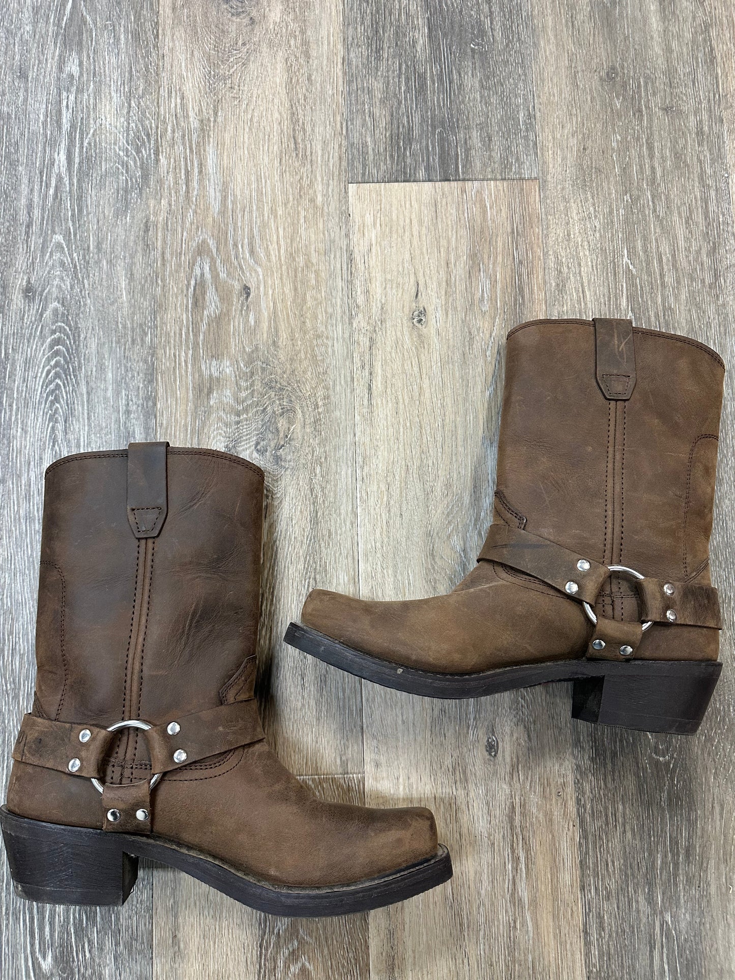 Boots Ankle Heels By Durango In Brown, Size: 9