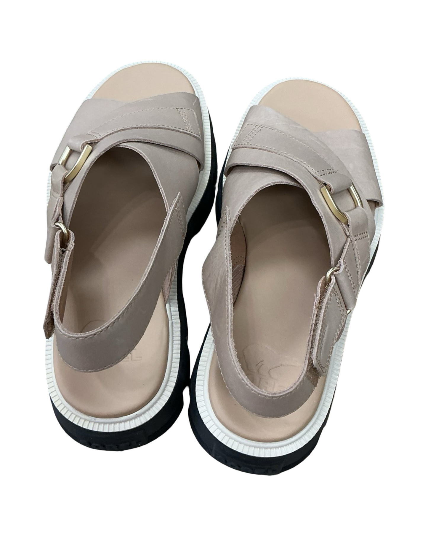 Sandals Flats By Sorel In Tan, Size:6.5