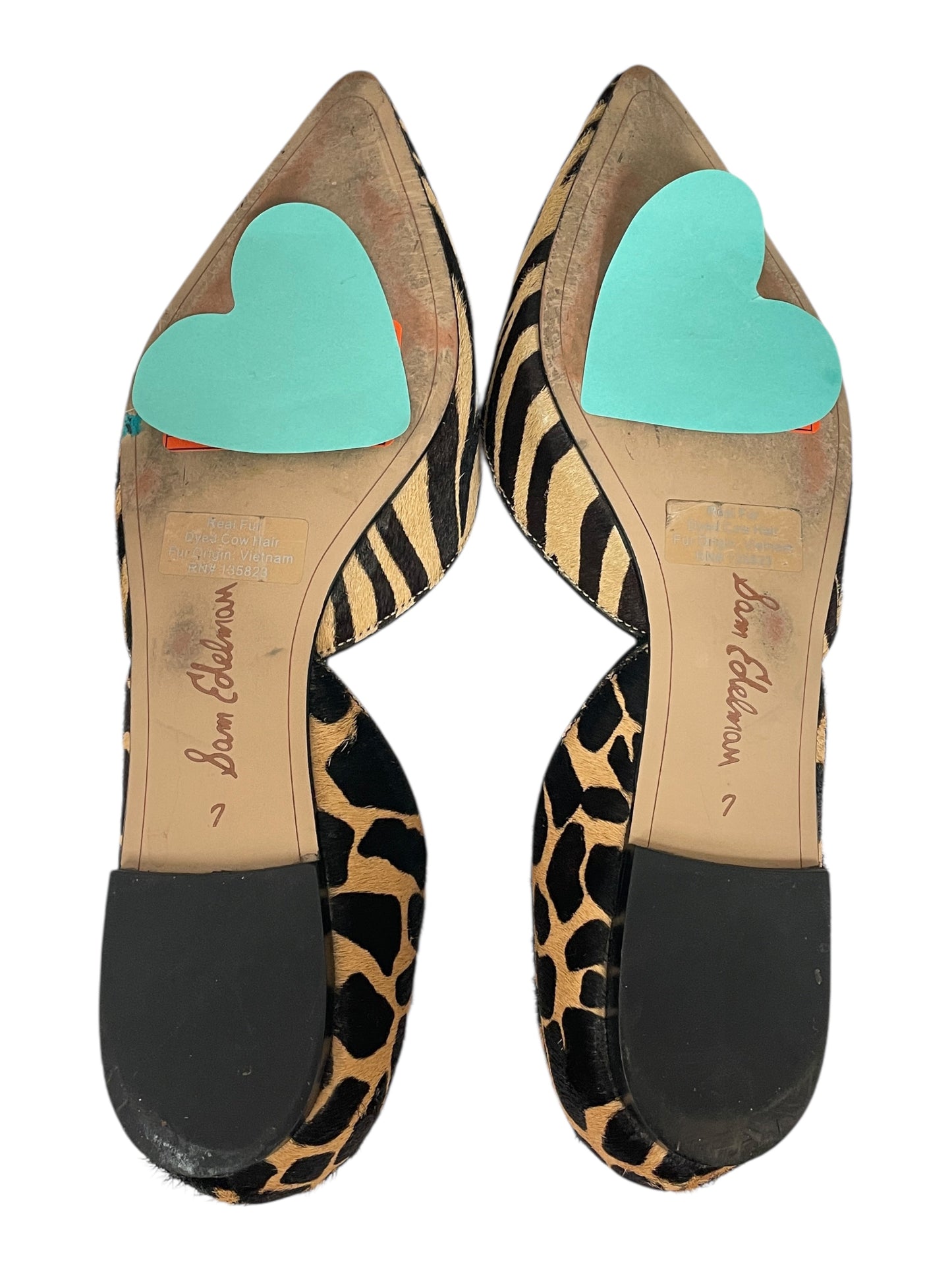Shoes Flats By Sam Edelman In Animal Print, Size:7