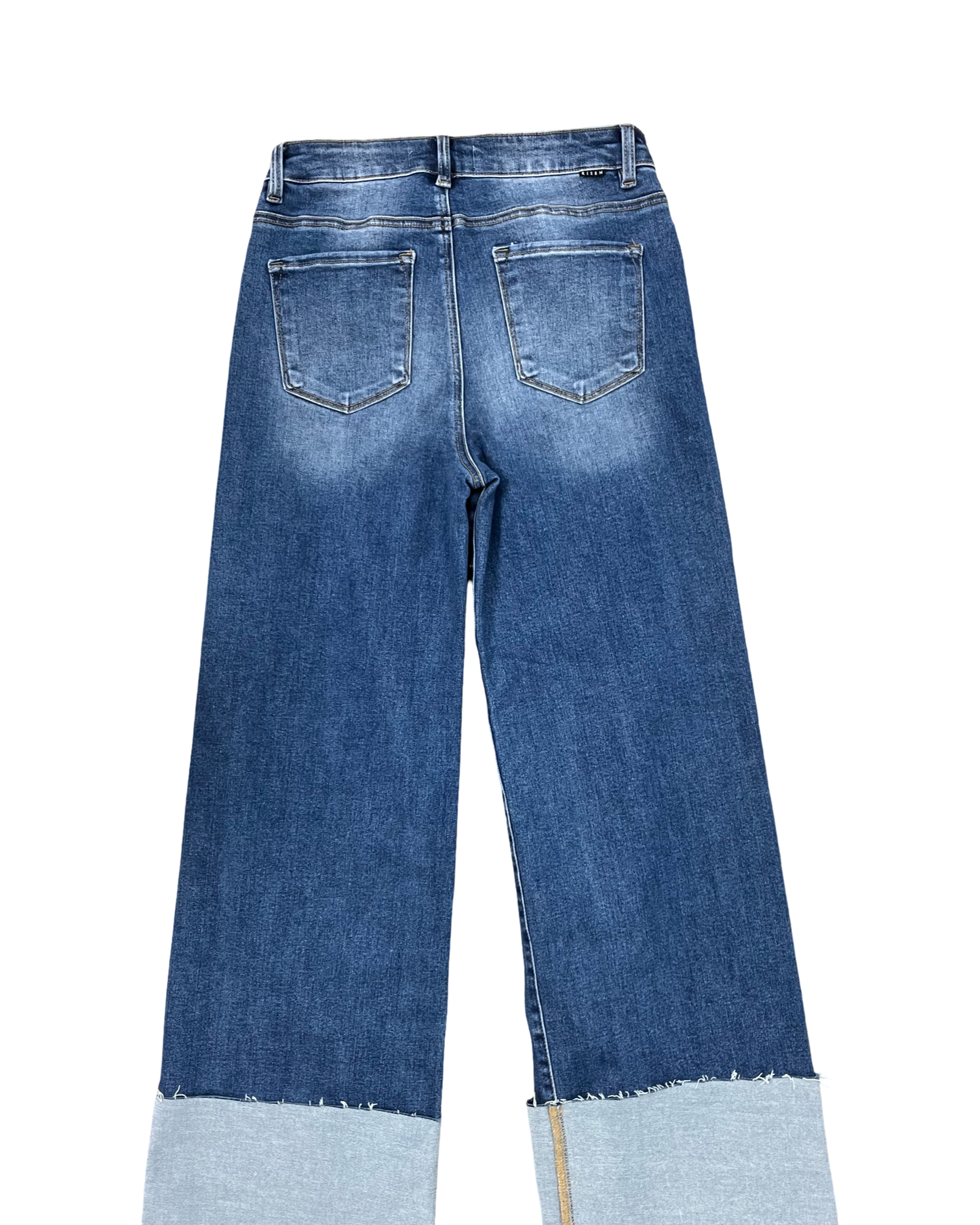 Jeans Straight By Risen In Blue Denim, Size:8