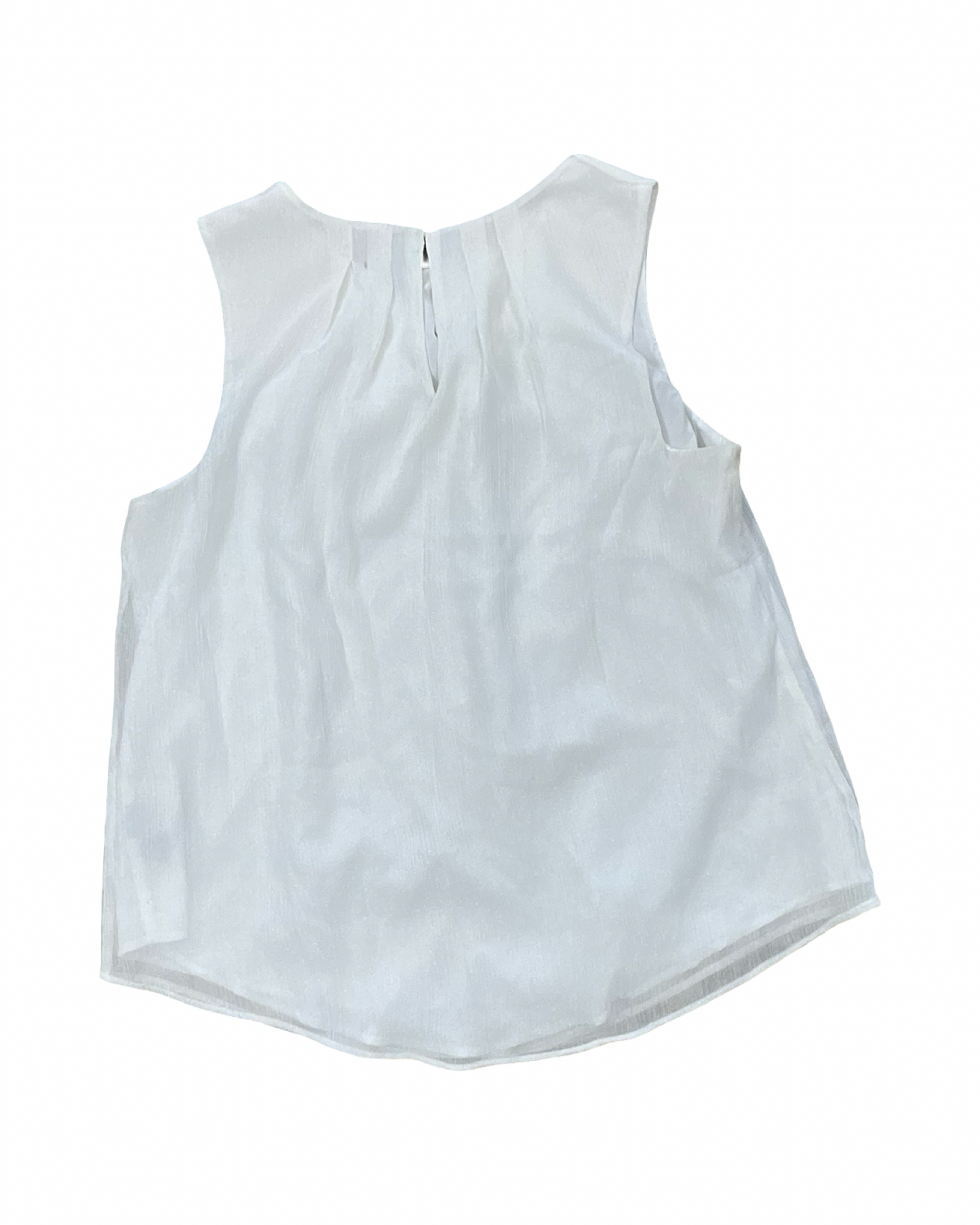 Top Sleeveless By Worthington In White, Size:L