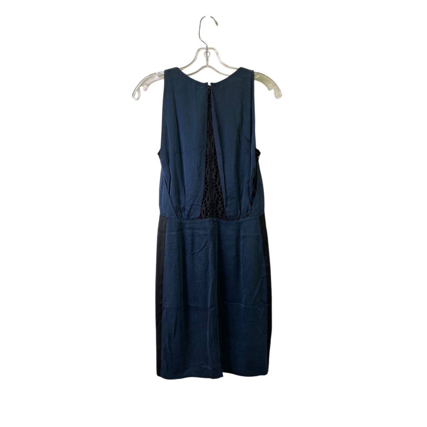 Dress Casual Short By Rebecca Taylor In Black & Blue, Size:S