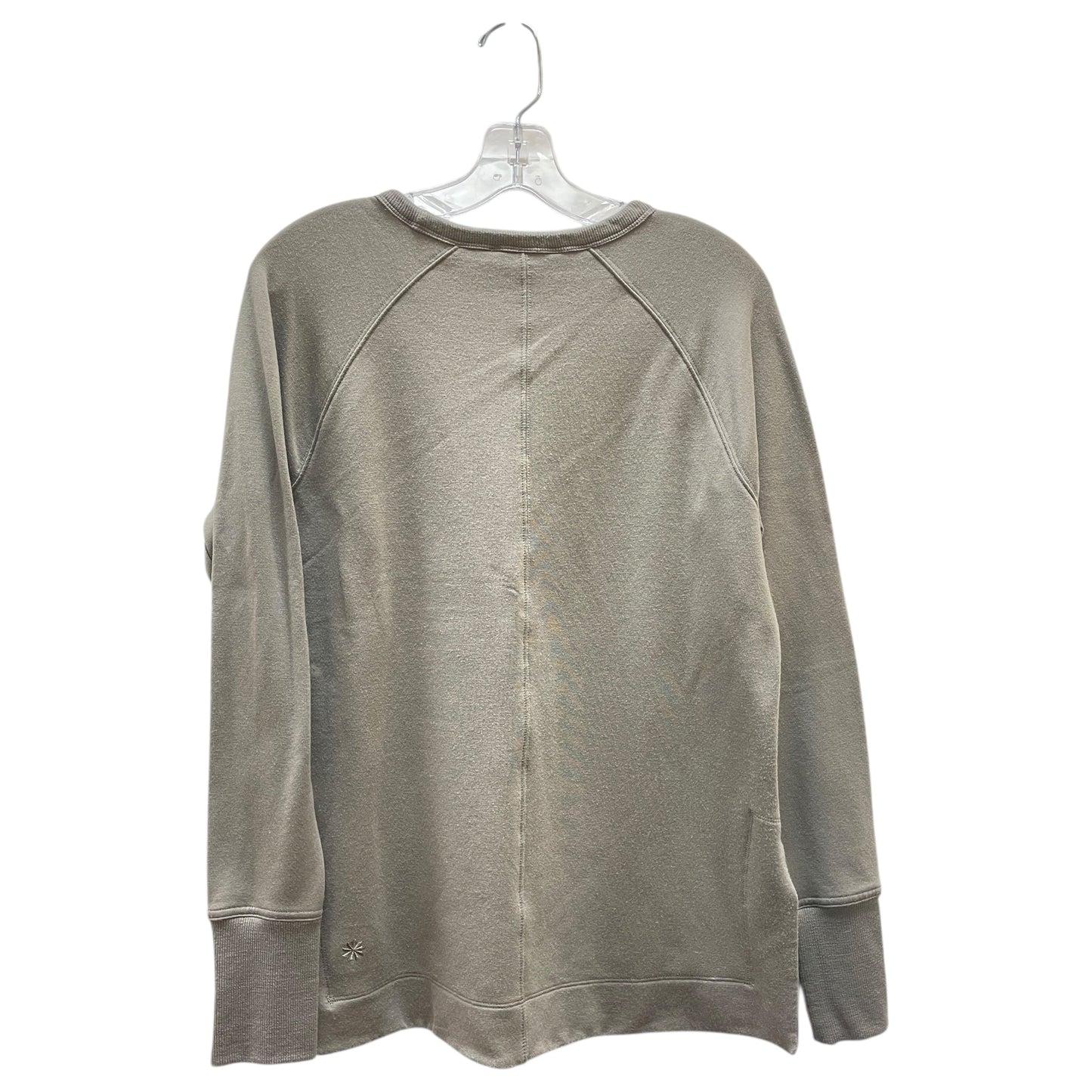 Athletic Sweatshirt Crewneck By Athleta In Taupe, Size:S