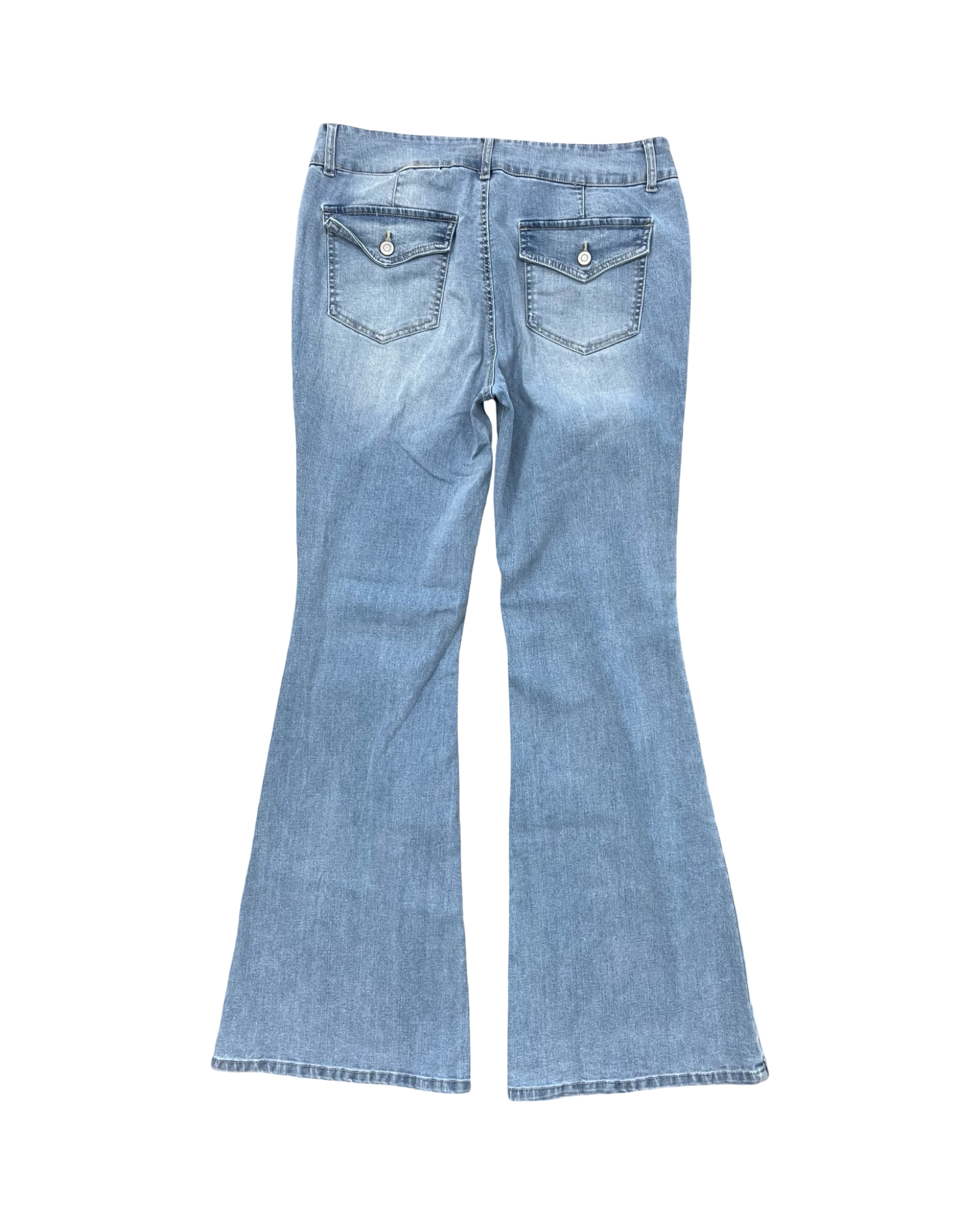Jeans Flared By Celebrity Pink In Blue Denim, Size:10