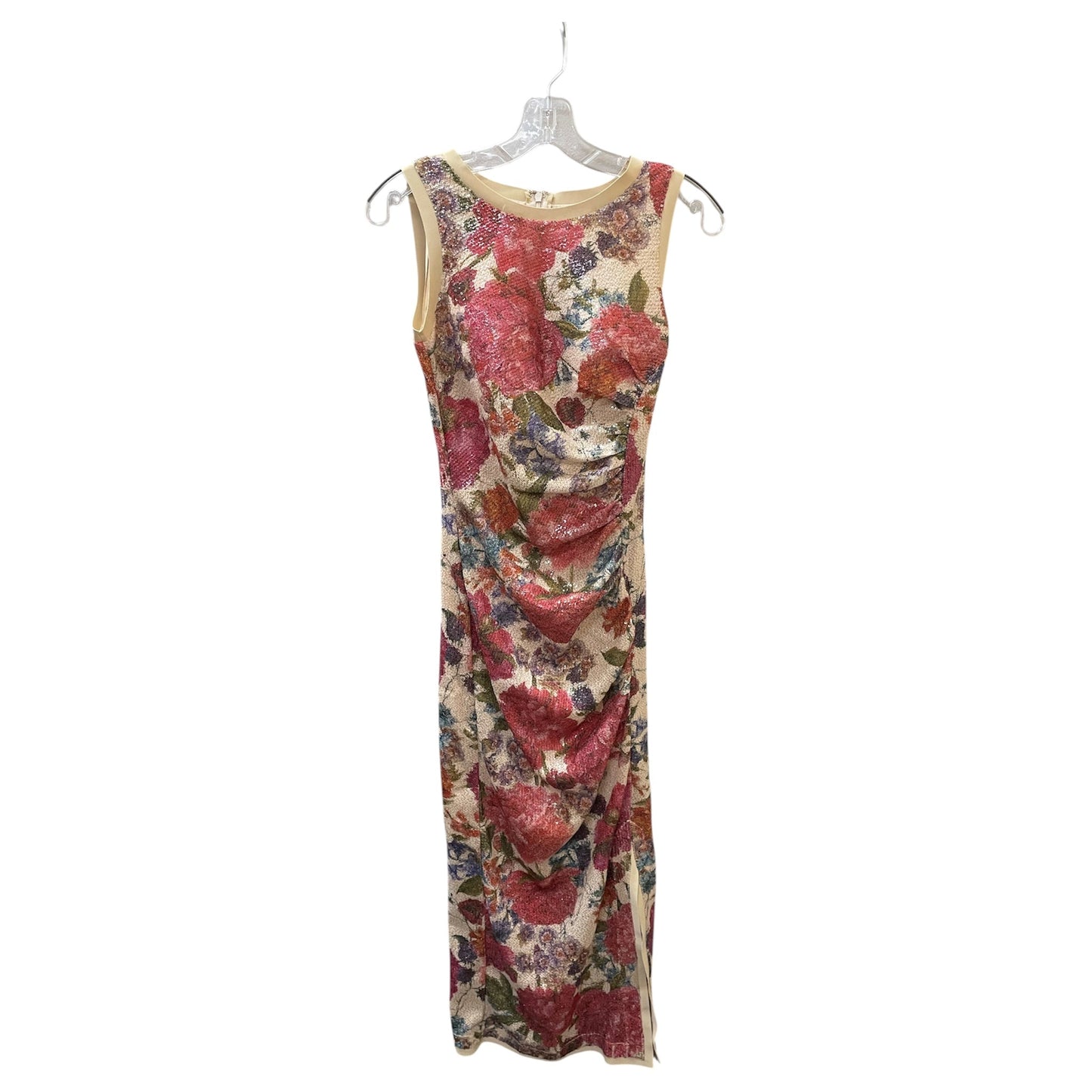 Dress Party Long By CHIRA BONI In Floral Print, Size:S