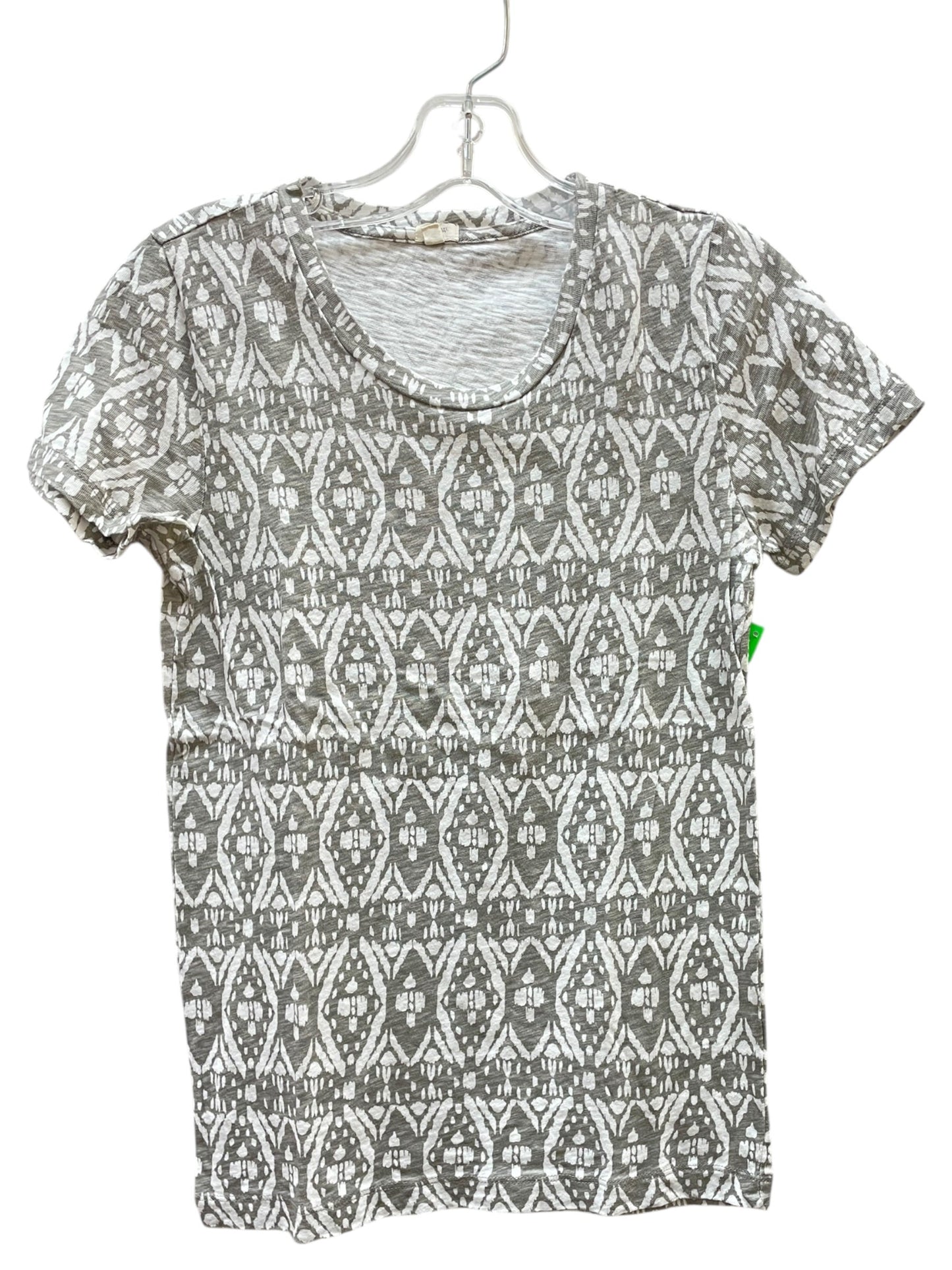 Top Ss By J. Crew In Grey & White, Size:Xs