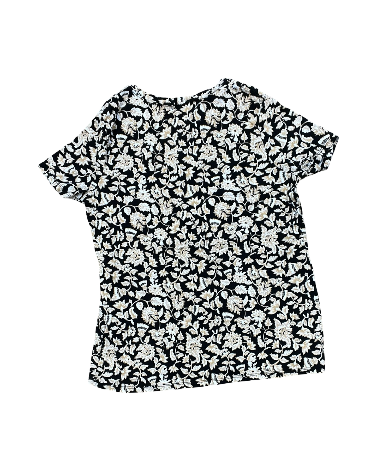 Top Ss By Clothes Mentor In Black & Tan, Size:M