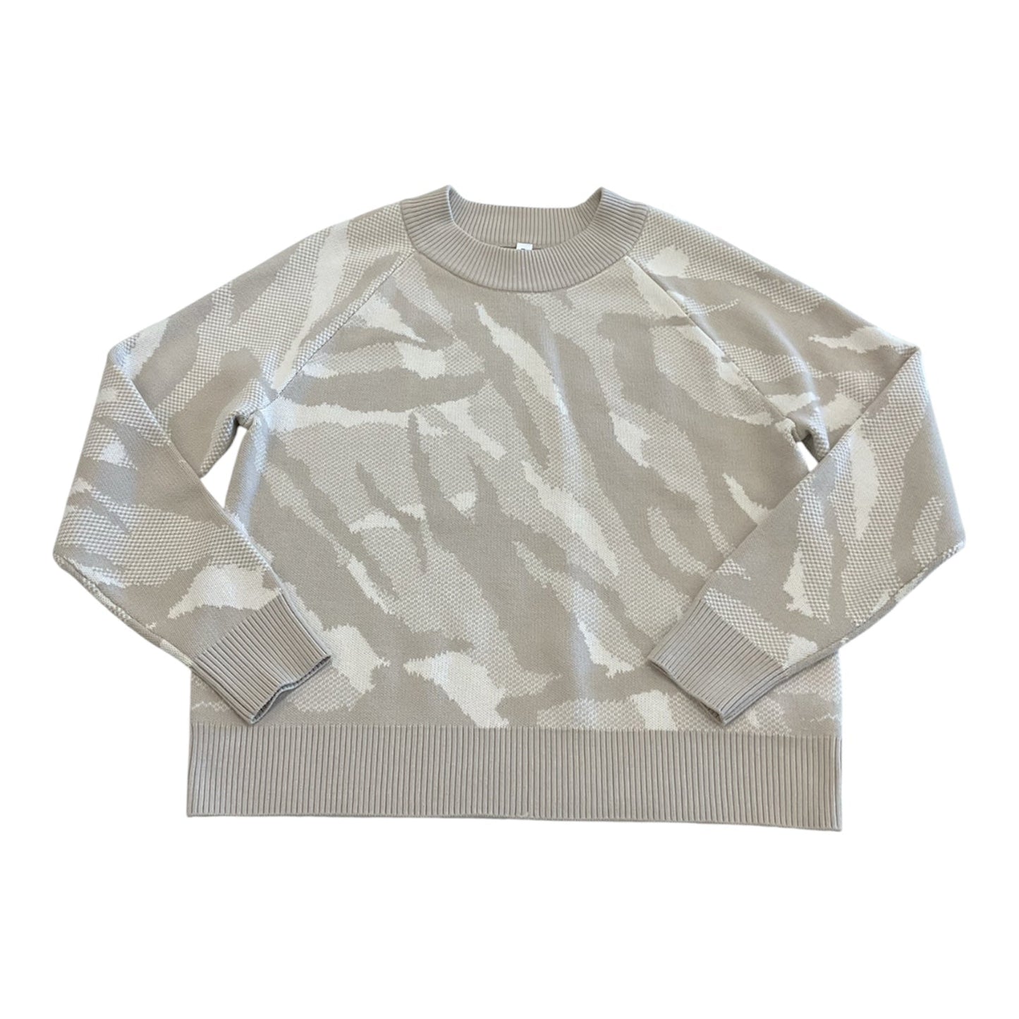 Athletic Sweatshirt Crewneck By Athleta In Camouflage Print, Size:S