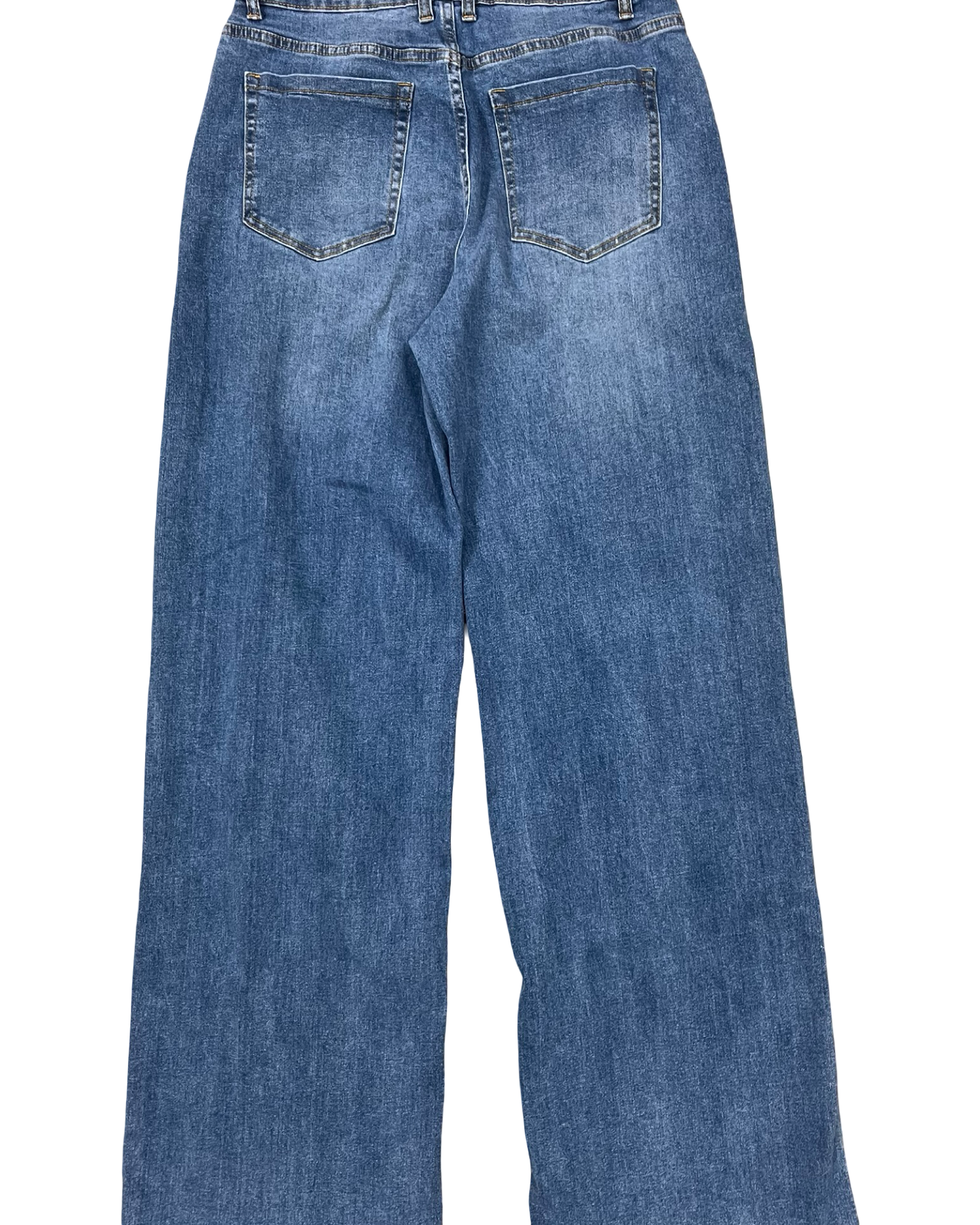 Jeans Wide Leg By Clothes Mentor In Blue Denim, Size:10