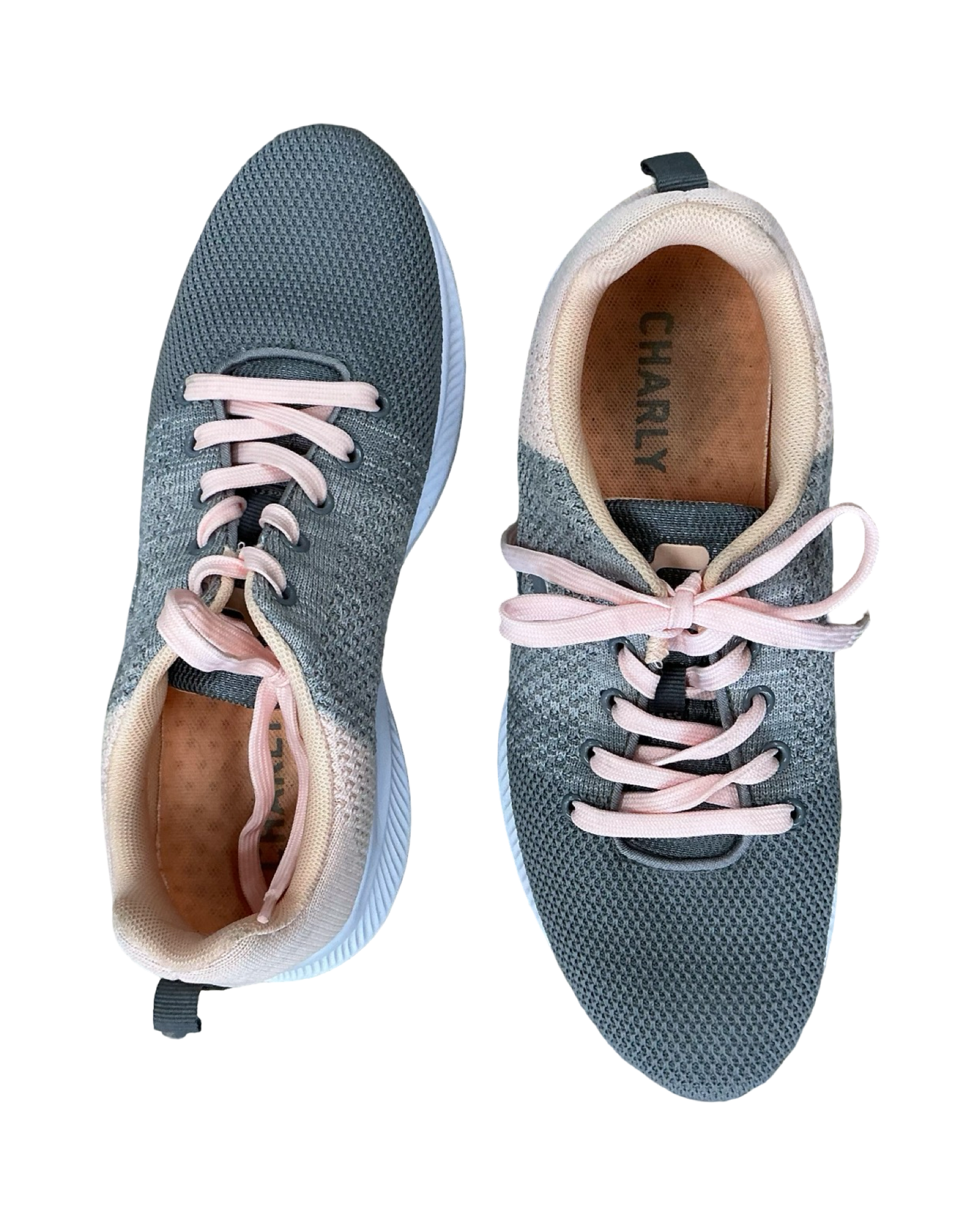 Shoes Athletic By Clothes Mentor In Grey & Orange, Size:8.5