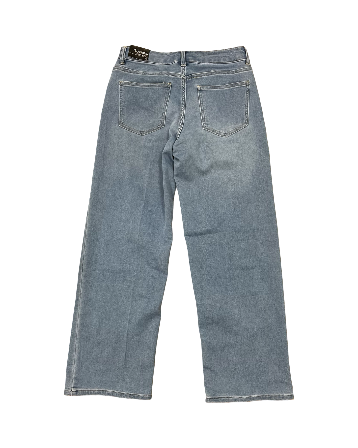 Jeans Wide Leg By D Jeans In Blue Denim, Size:6