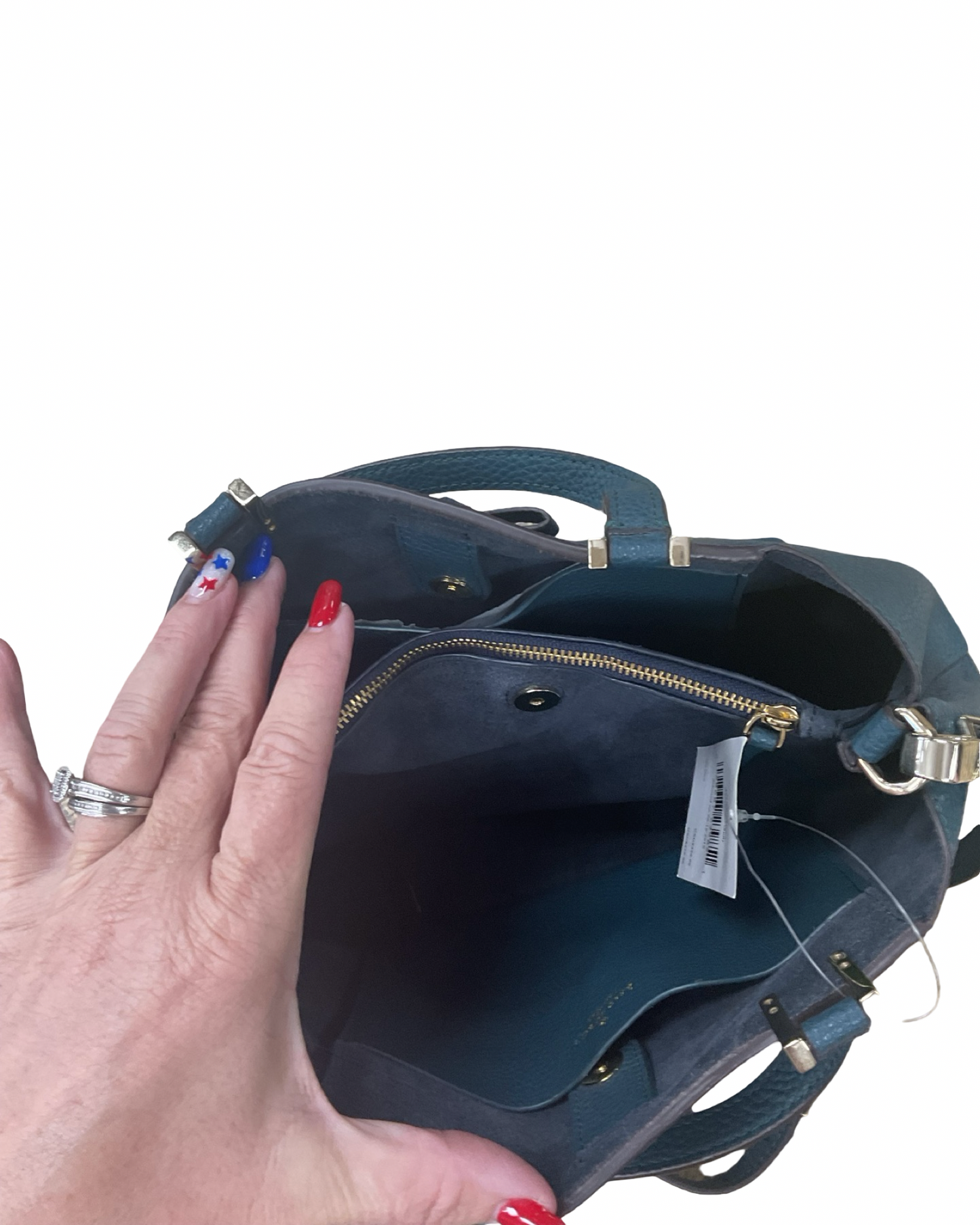 Crossbody Designer By Kate Spade In Teal, Size:Medium
