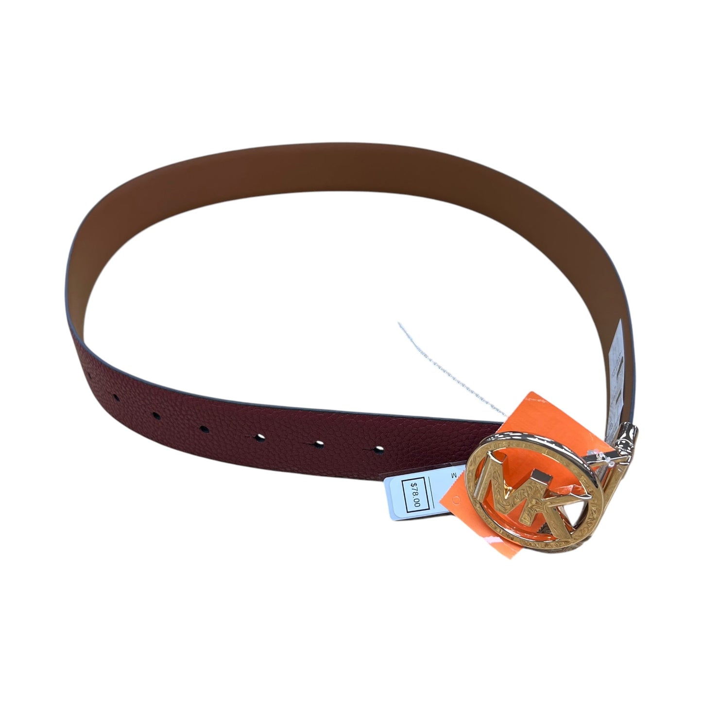 Belt Leather By Michael By Michael Kors In Maroon