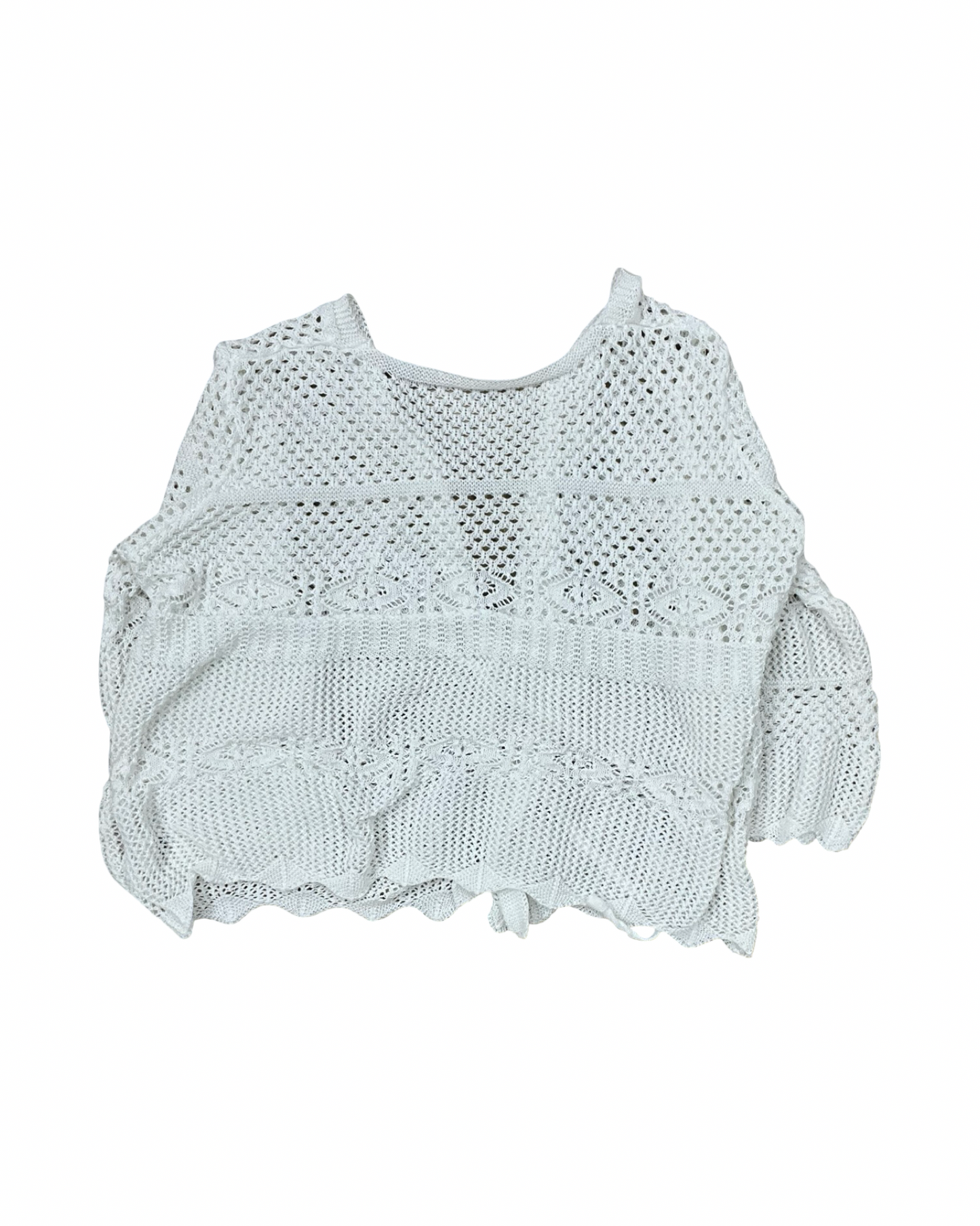 Cardigan By Shein In White, Size:3X