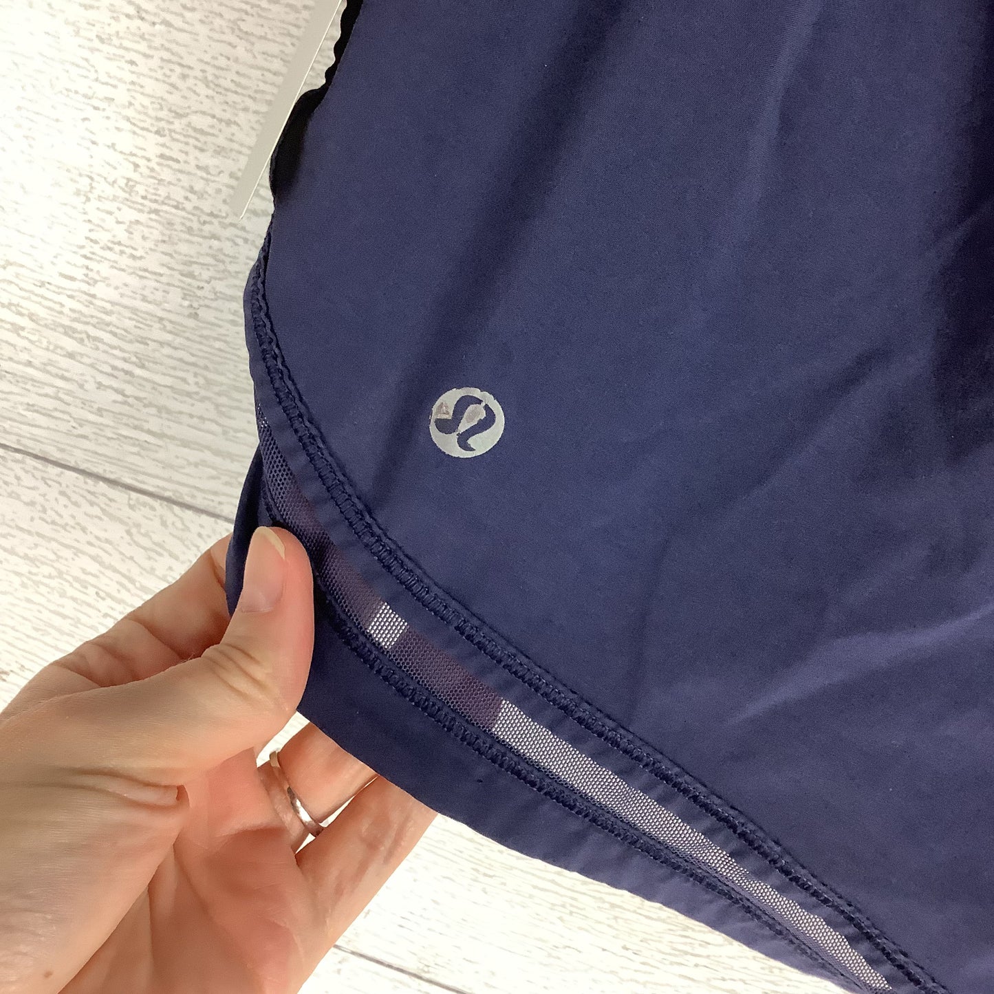Athletic Shorts By Lululemon In Blue, Size: 4