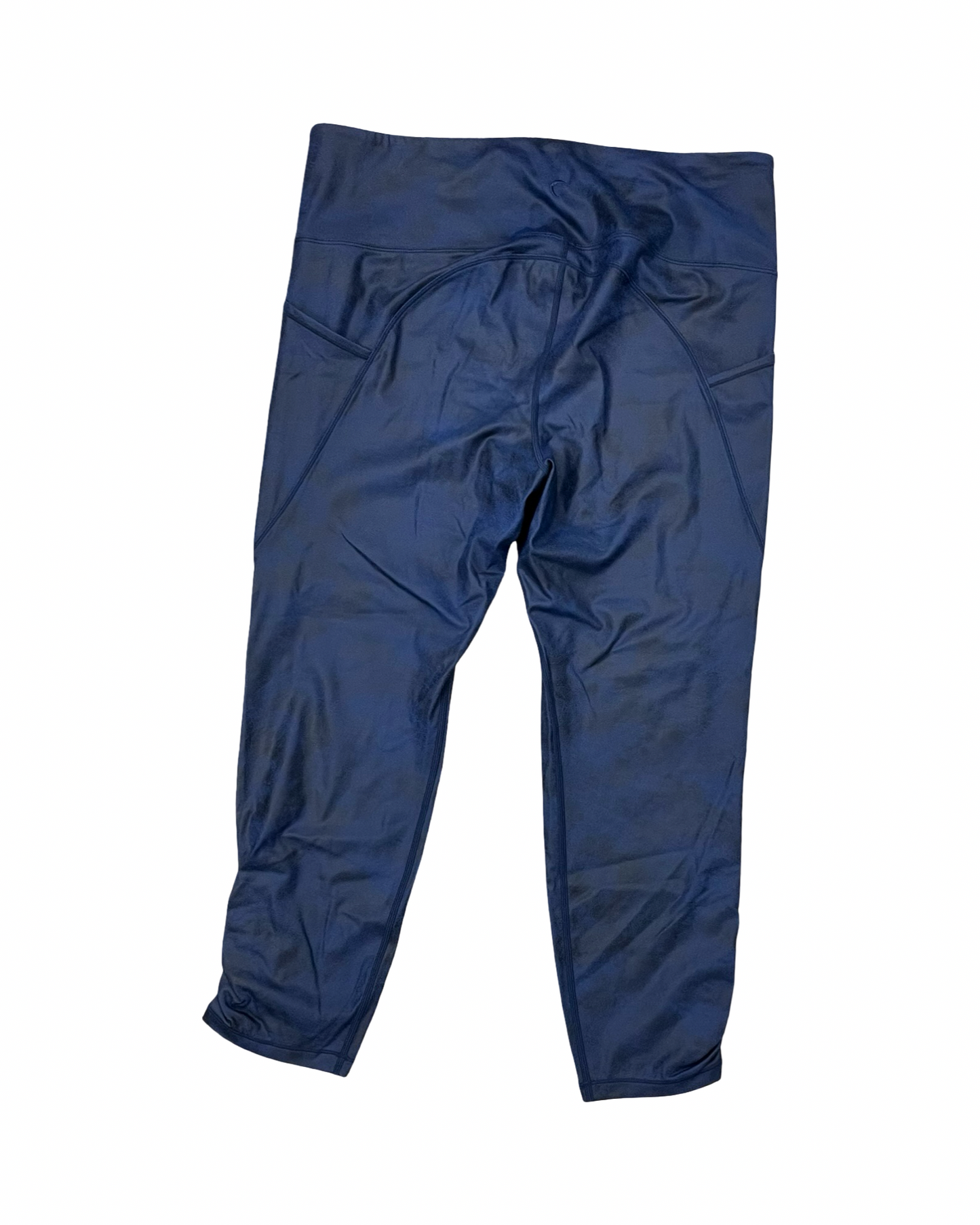 Athletic Leggings Capris By Zyia In Navy, Size:2X
