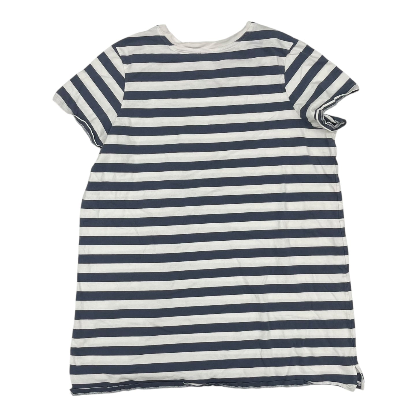 Dress Casual Midi By Old Navy In Blue & White, Size:Xxl