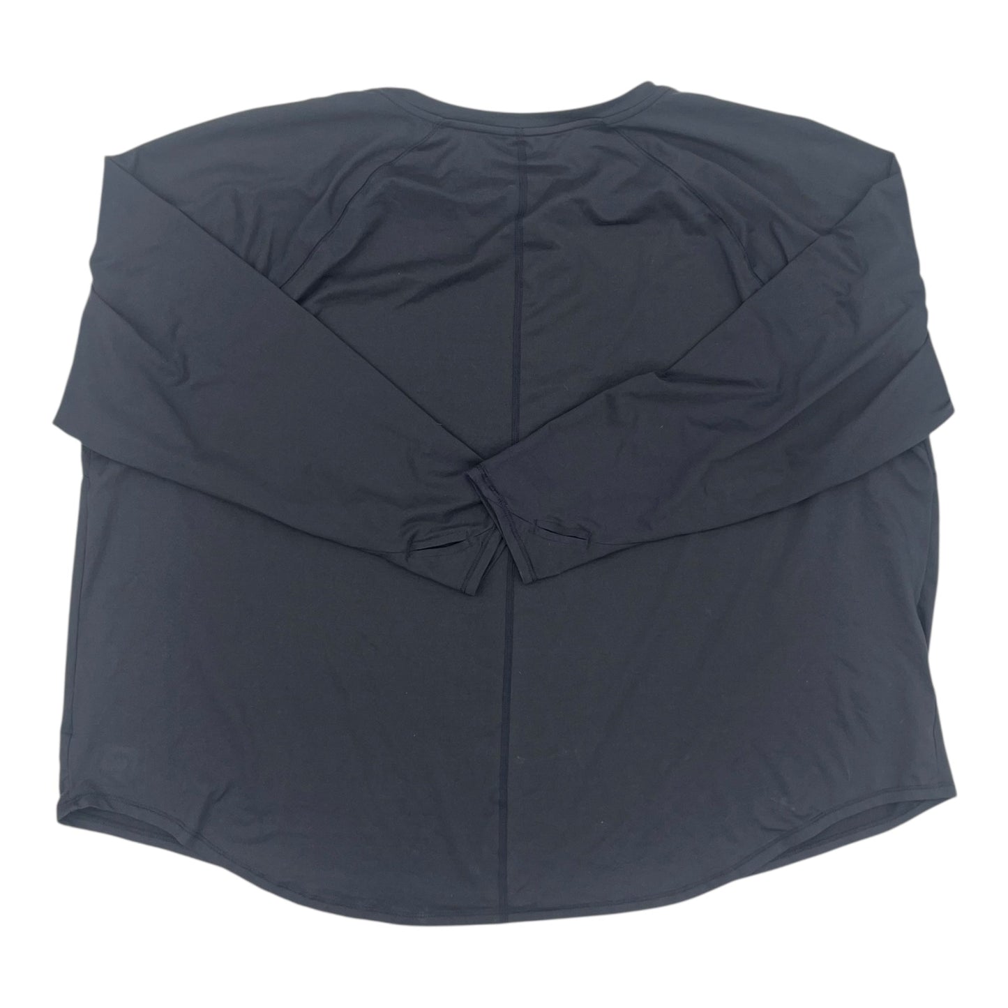 Athletic Top Ls Crewneck By All In Motion In Grey, Size:4X