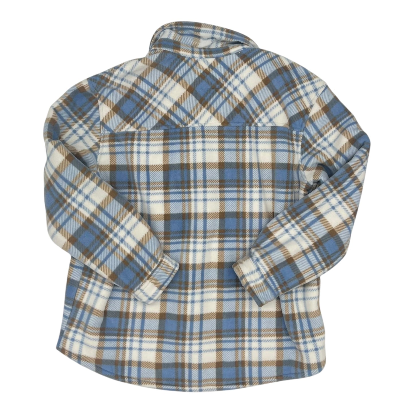 Jacket Shirt By Sage In Plaid Pattern, Size:Xl