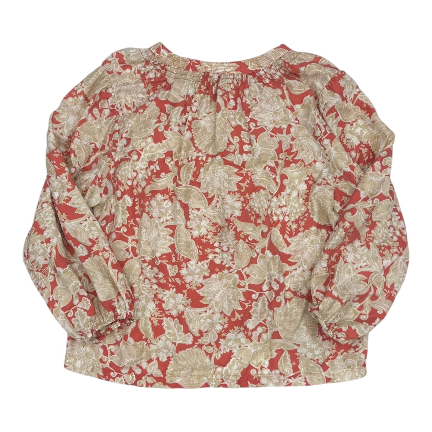 Blouse Ls By Nautica In Orange, Size:Xl