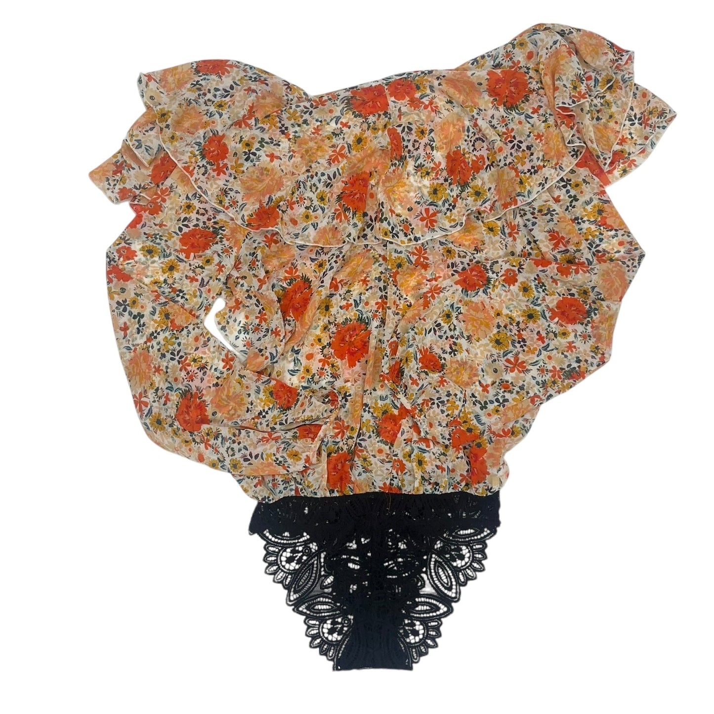 Bodysuit By Free People In Orange, Size:Xs