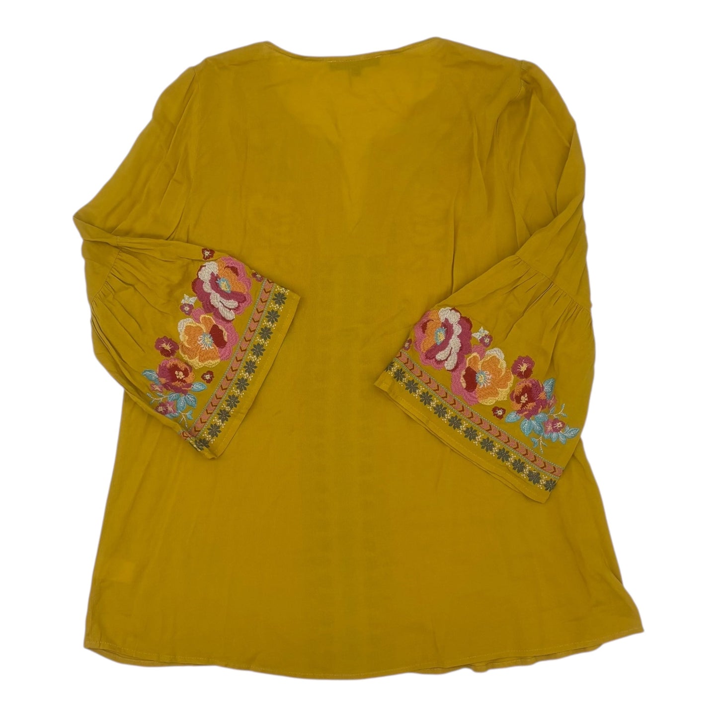 BLOUSE 3/4 SLEEVE by ANDREE BY UNIT In YELLOW, Size: M