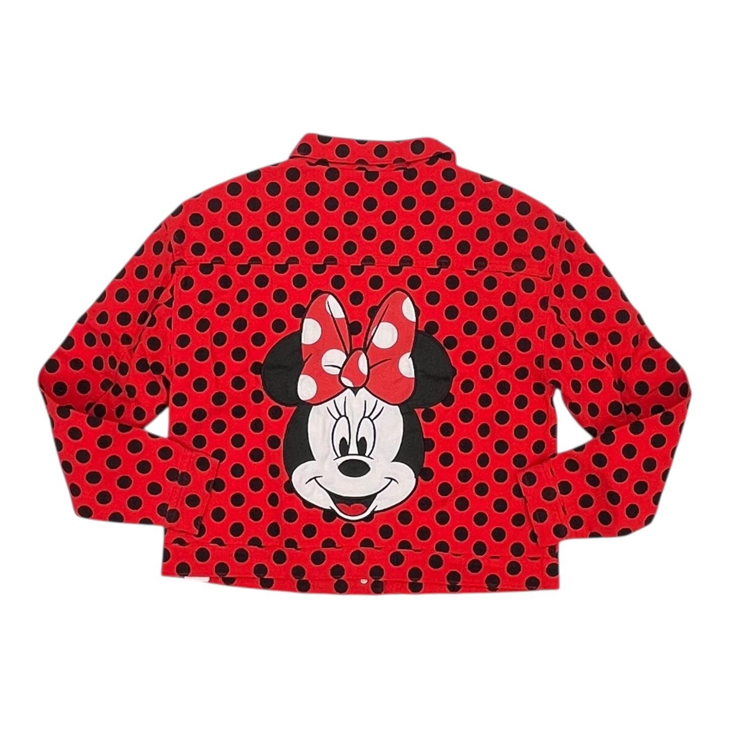 Jacket Denim By Disney Store In Black & Red, Size:S