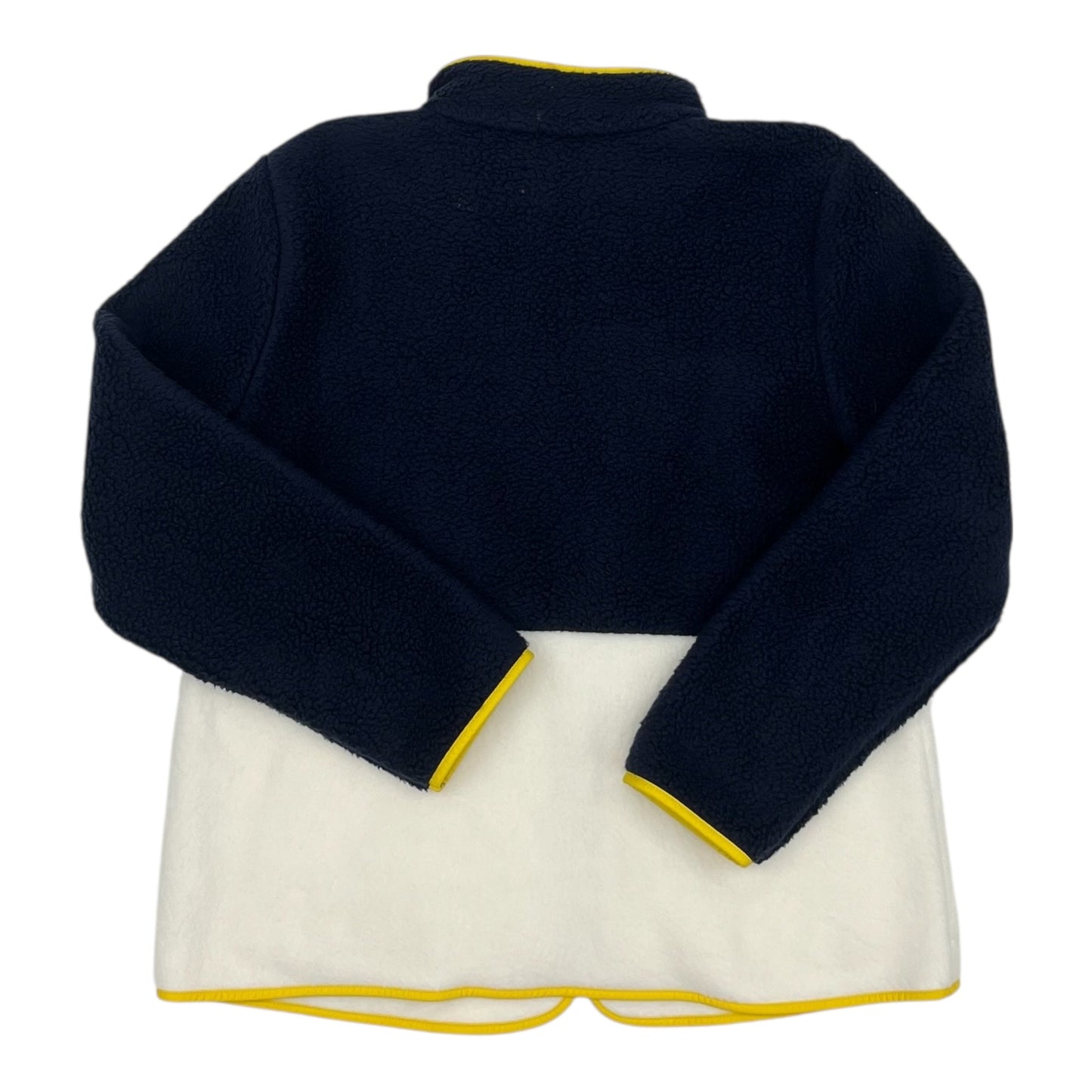 Jacket Faux Fur & Sherpa By Talbots In Blue & White, Size:Xl