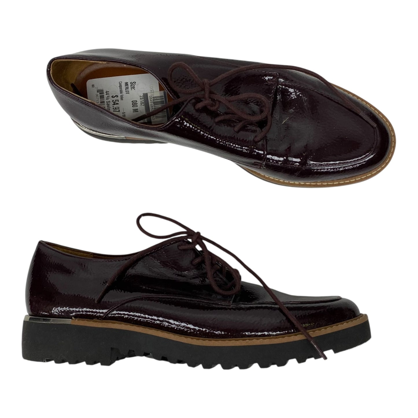 Shoes Sneakers By Franco Sarto In Maroon, Size:8