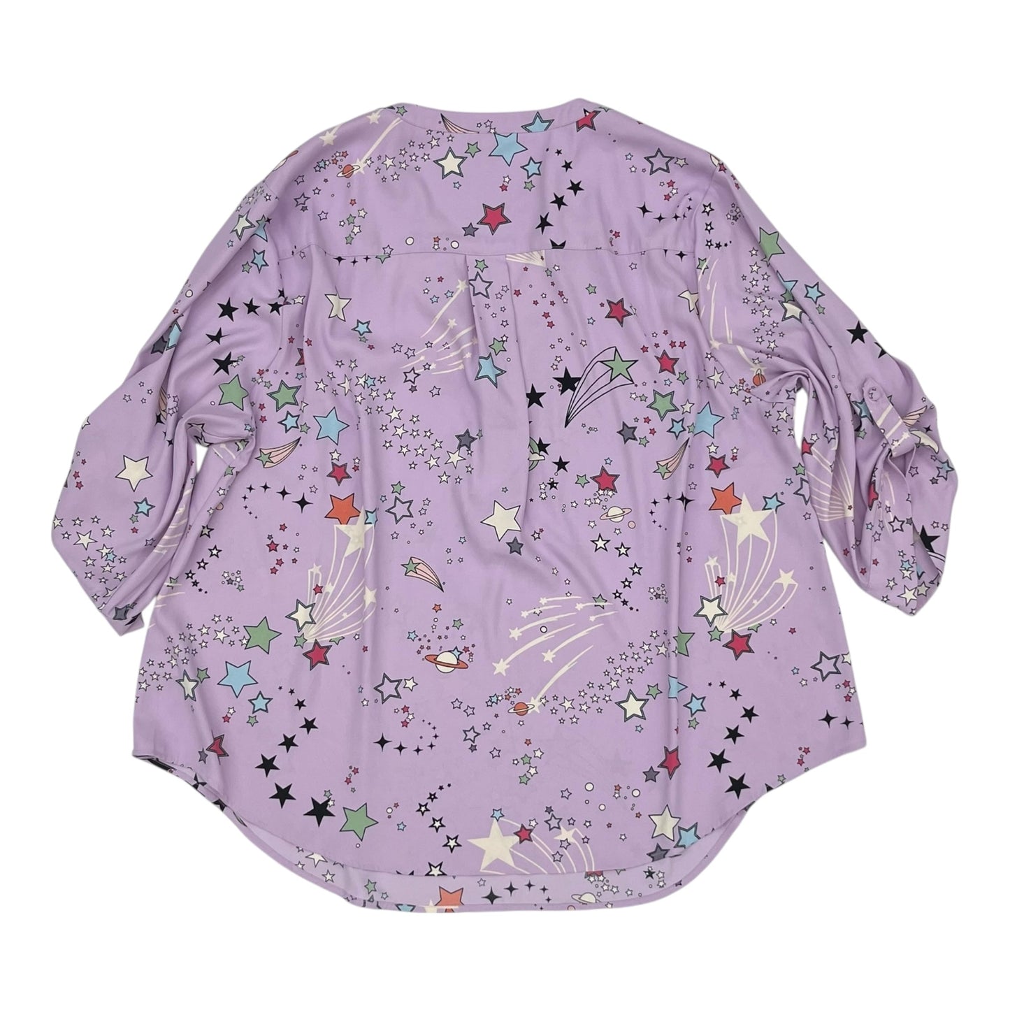 Blouse 3/4 Sleeve By Torrid In Purple, Size:2X