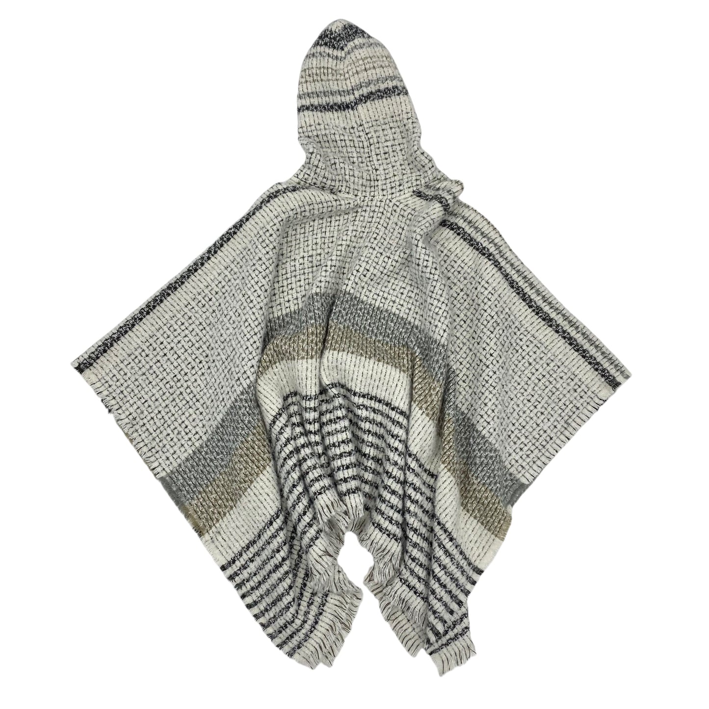 Poncho By Simply Noelle In Black & White, Size:Osfm