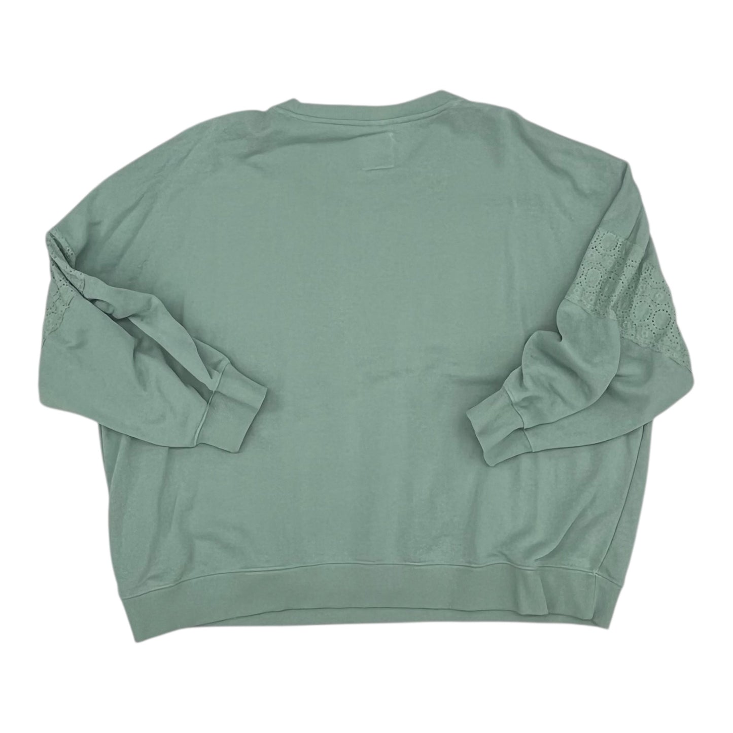Sweatshirt Crewneck By C And C In Green, Size:2X