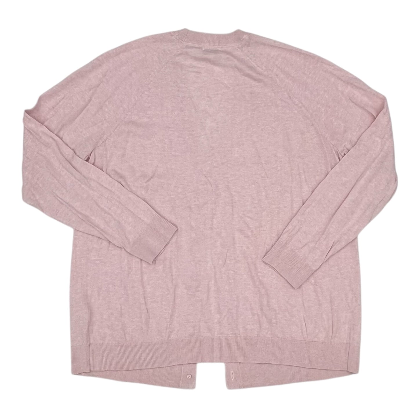 Sweater Cardigan By J. Jill In Pink, Size:Xl