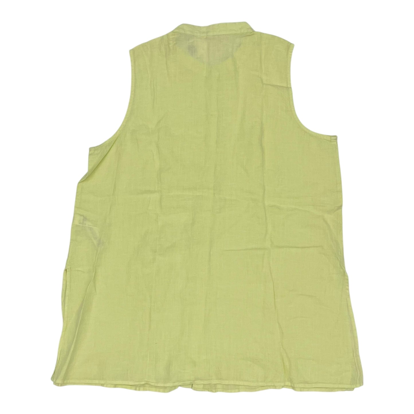 Blouse Sleeveless By Eileen Fisher In Yellow, Size:Xl