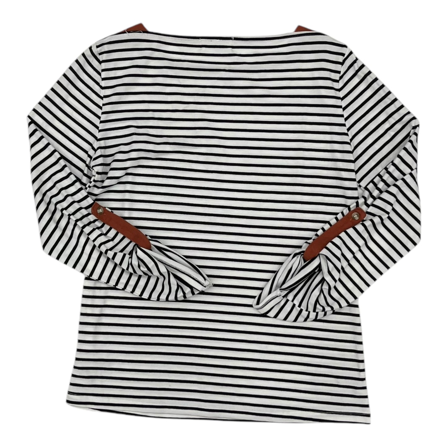 Top 3/4 Sleeve By The Nines In Striped Pattern, Size:L
