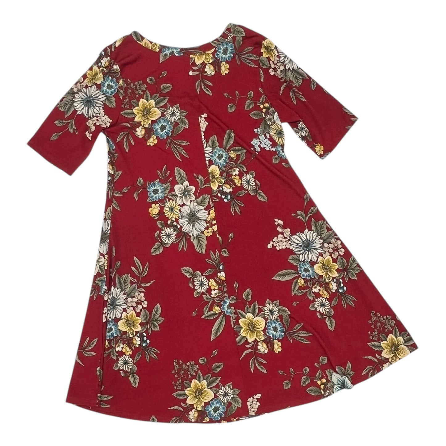 Mat Dress By Kaleigh In Red, Size:M