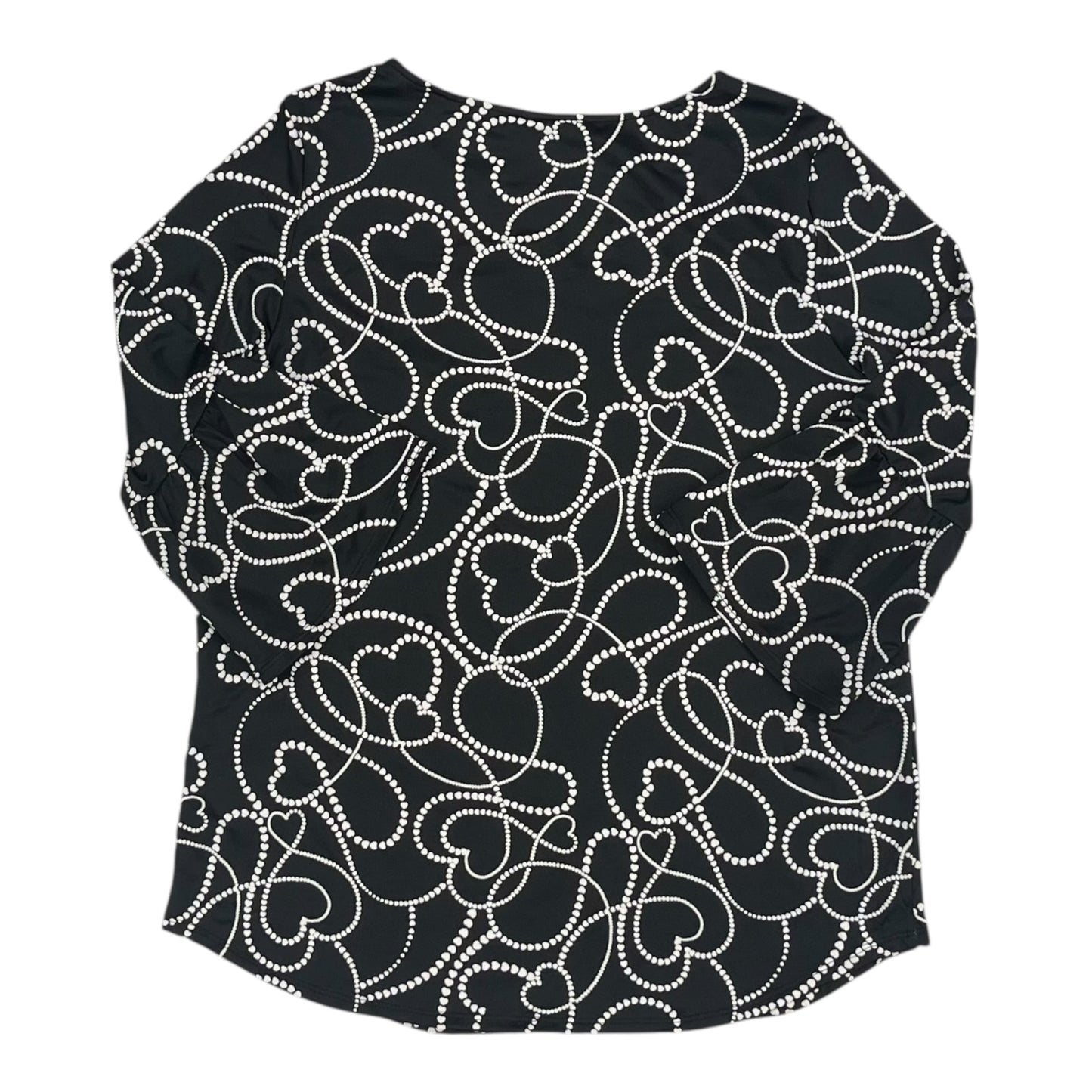 Blouse 3/4 Sleeve By Ruby Rd In Black, Size:S