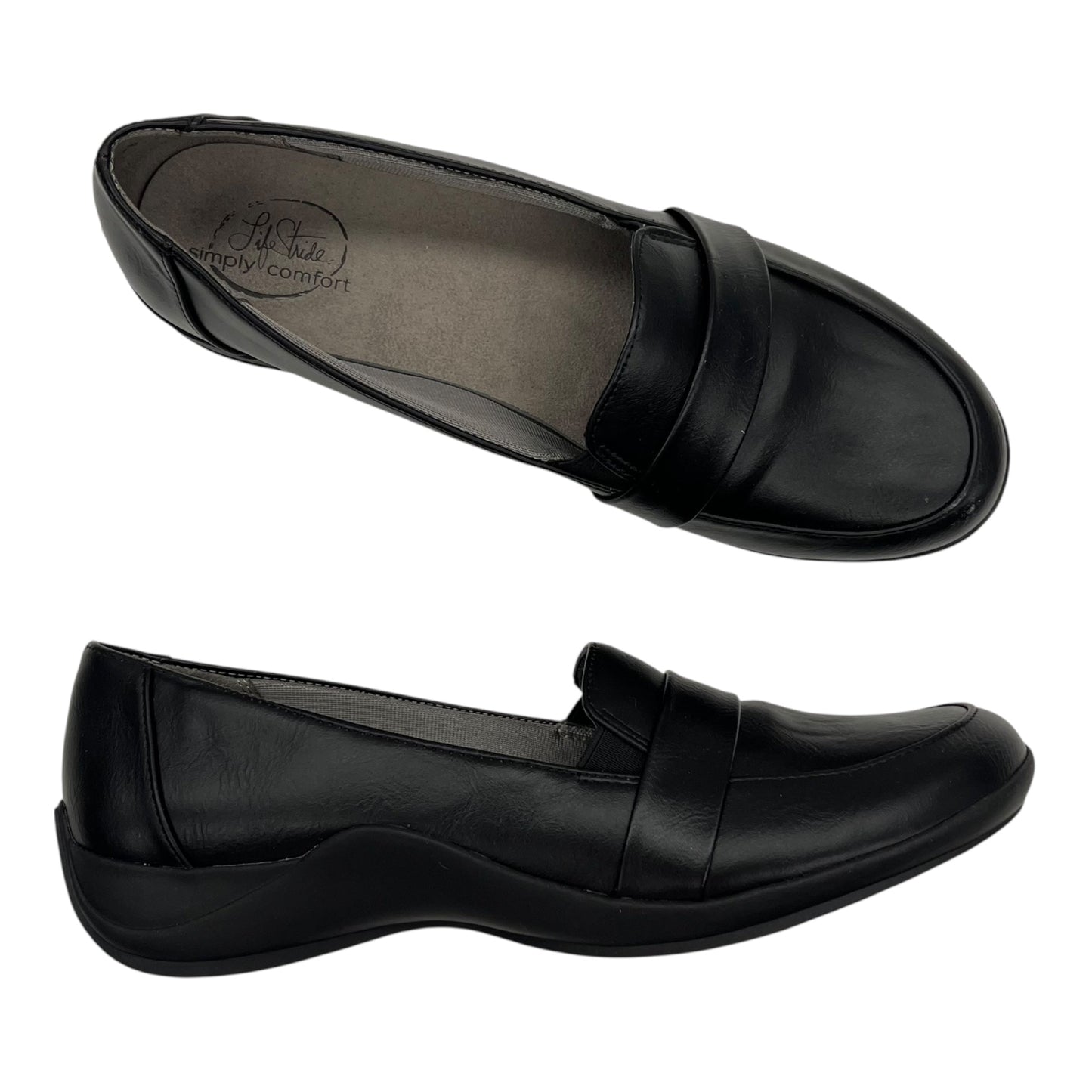Shoes Flats By Life Stride In Black, Size:8.5