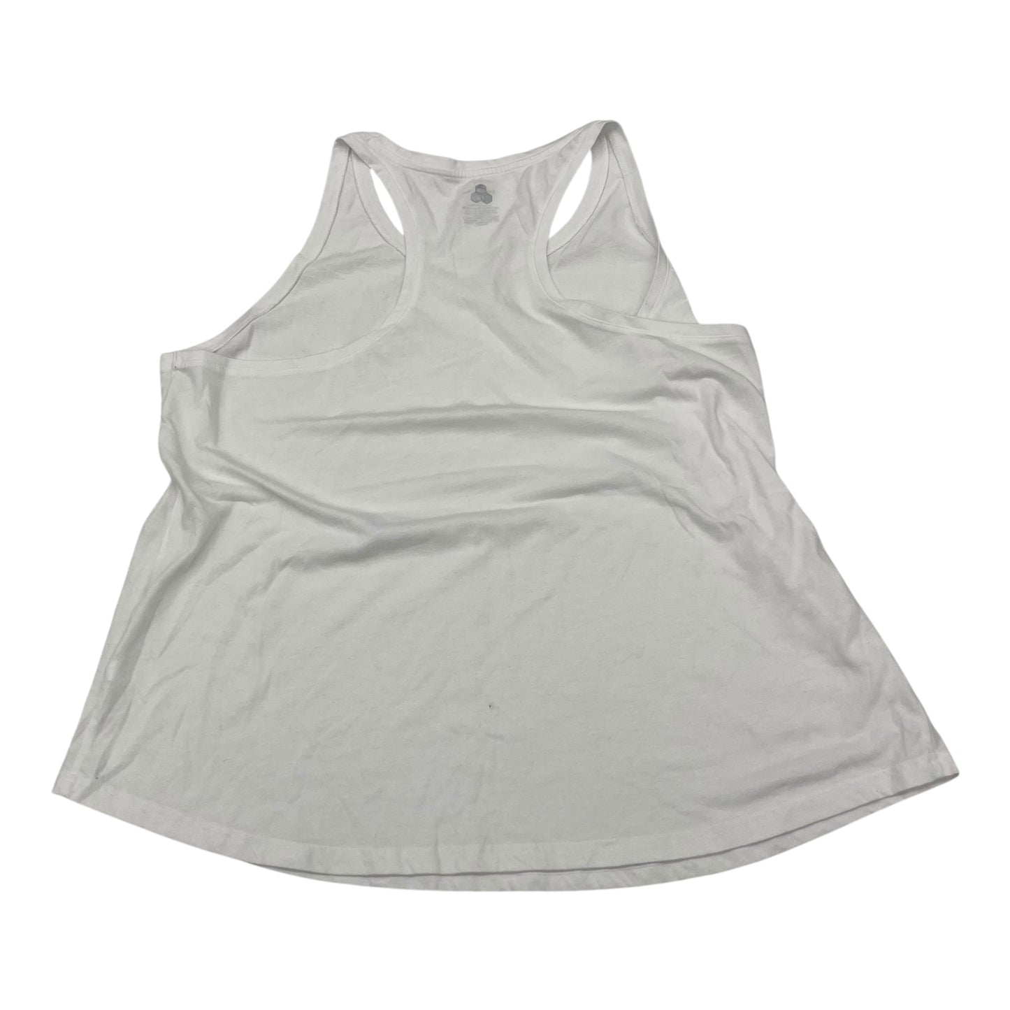 Athletic Tank Top By Tek Gear In White, Size:1X
