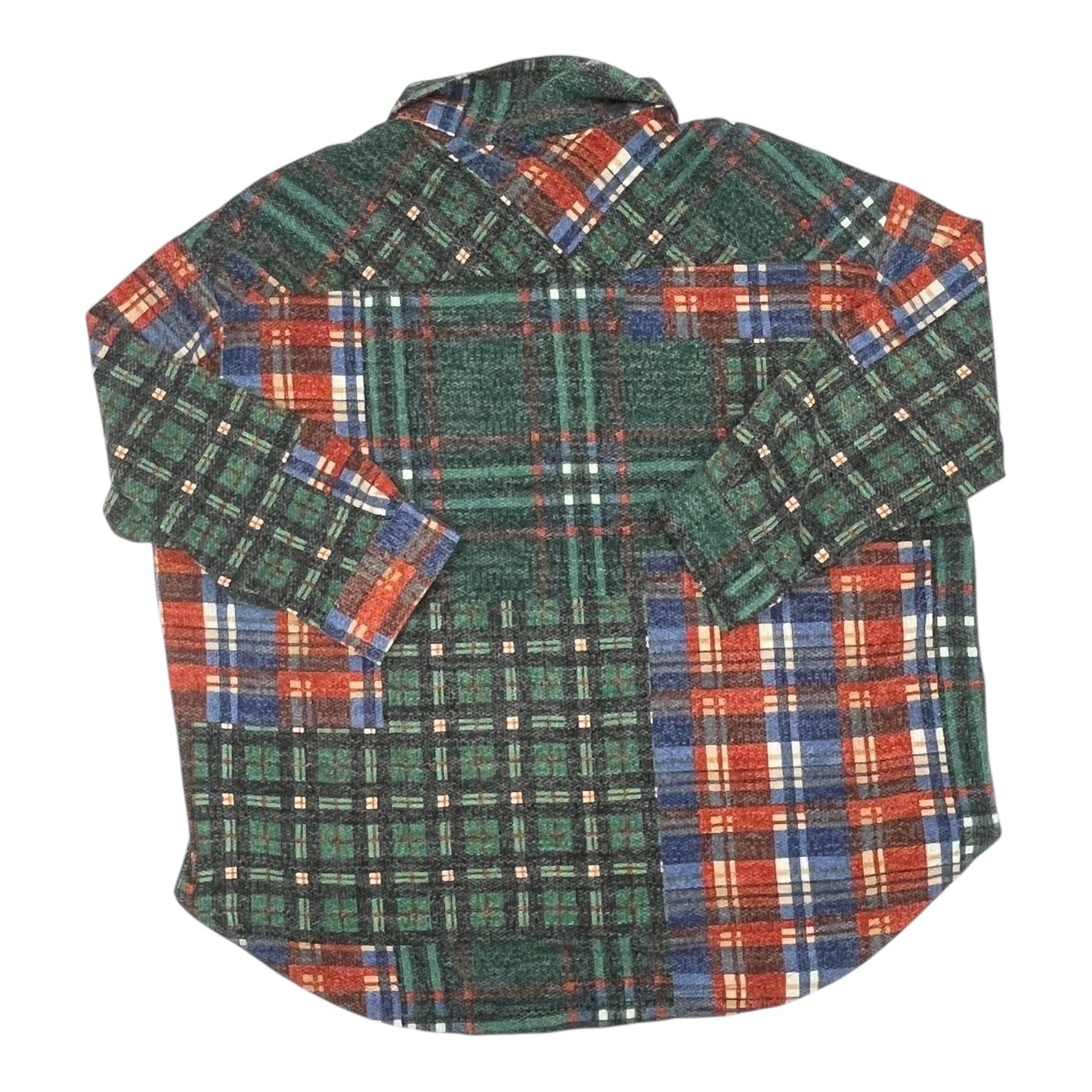 Jacket Shirt By Zenana Outfitters In Multi, Size:3X