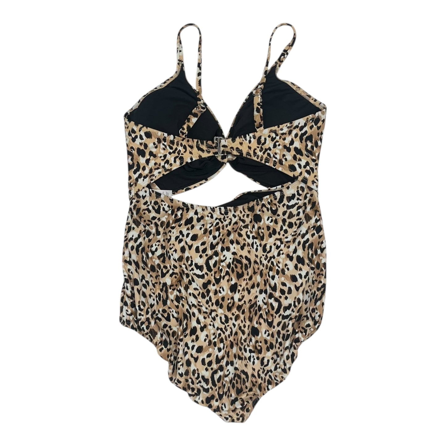 Swimsuit By Time And Tru In Leopard Print, Size:1X