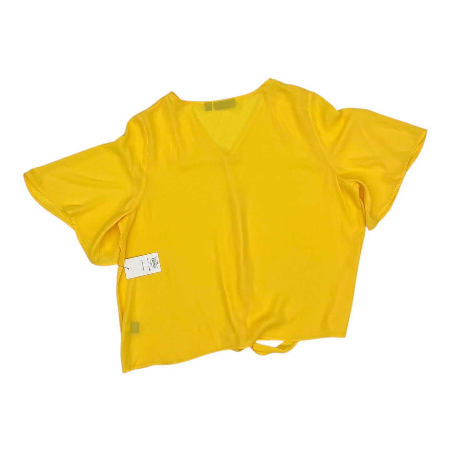 Blouse Ss By Apt 9 In Yellow, Size:Xl