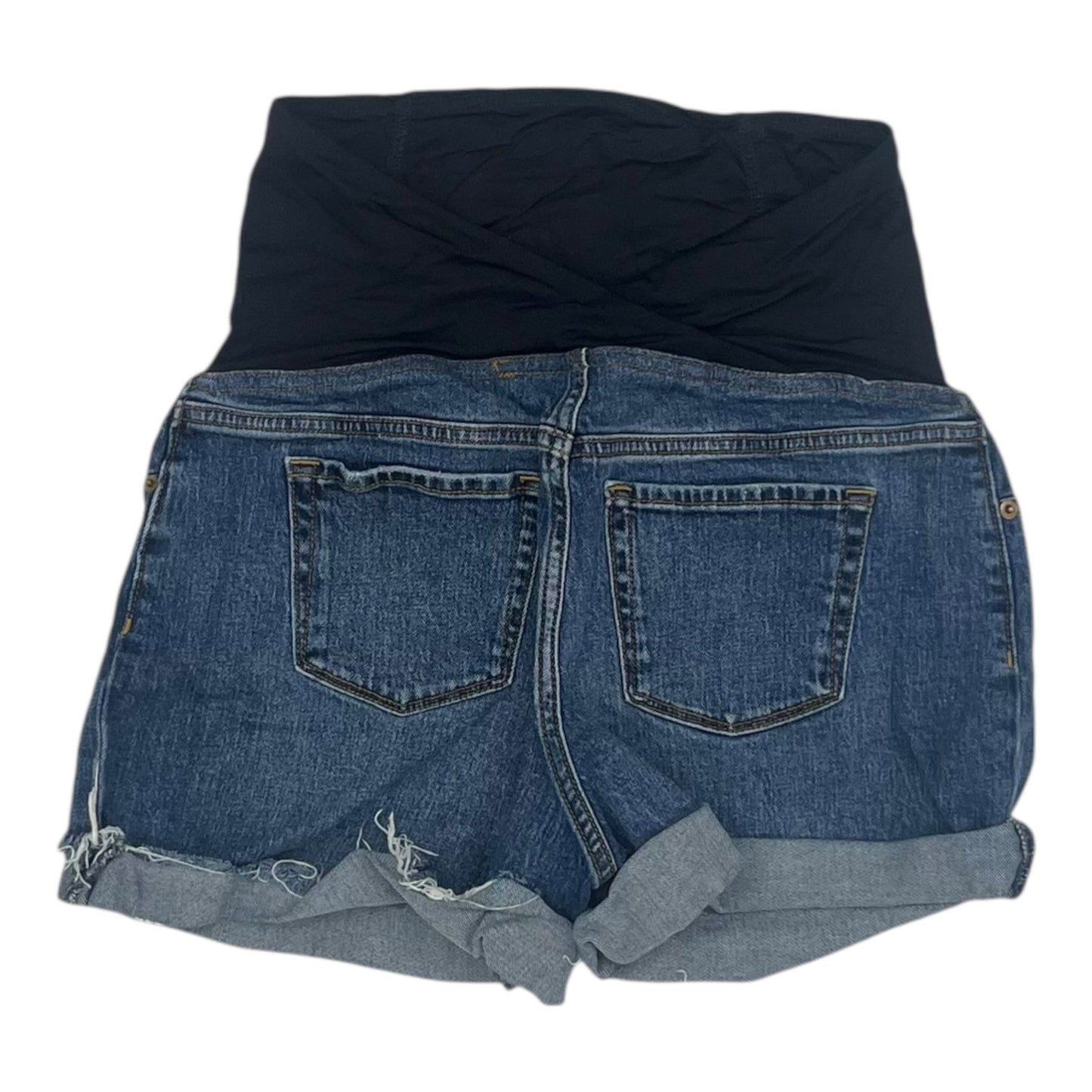 Mat Shorts By Isabel Maternity In Blue Denim, Size:8