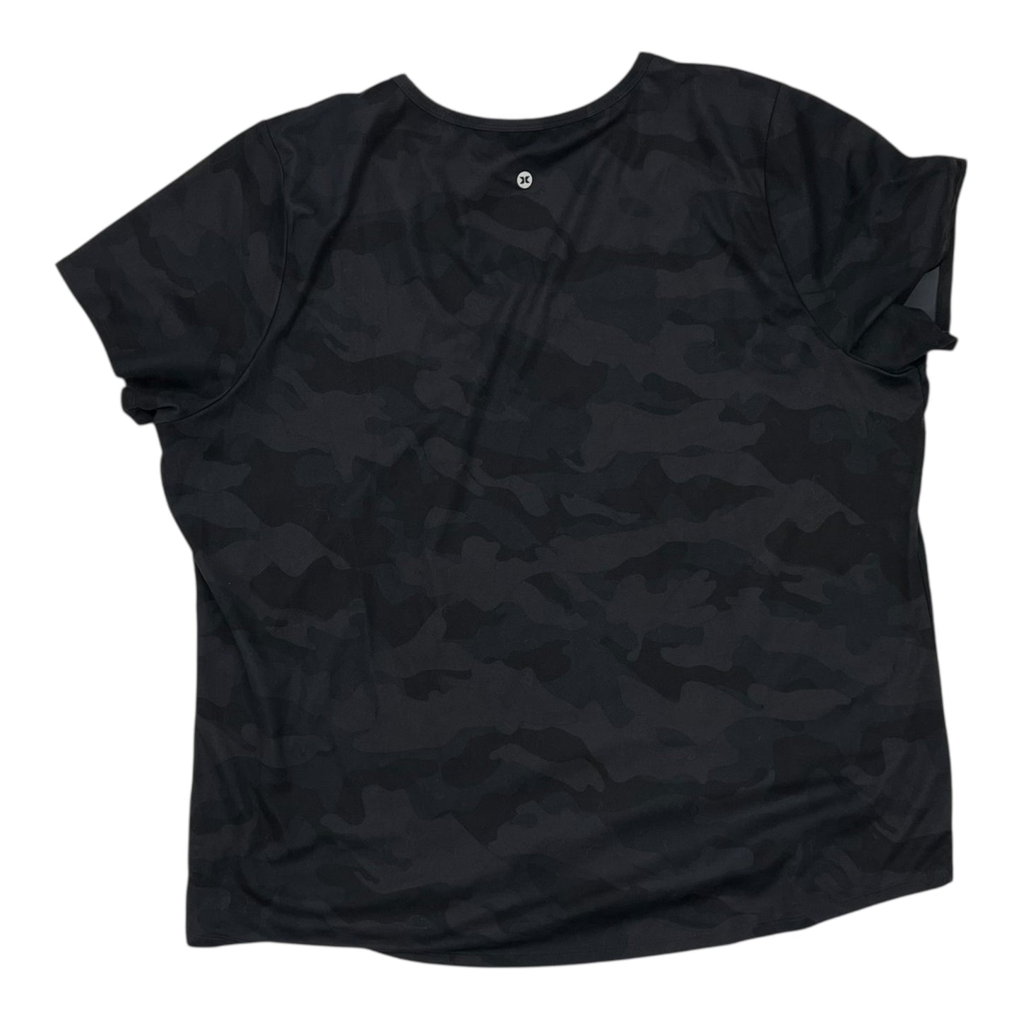 Athletic Top Ss By Rbx In Camouflage Print, Size:2X